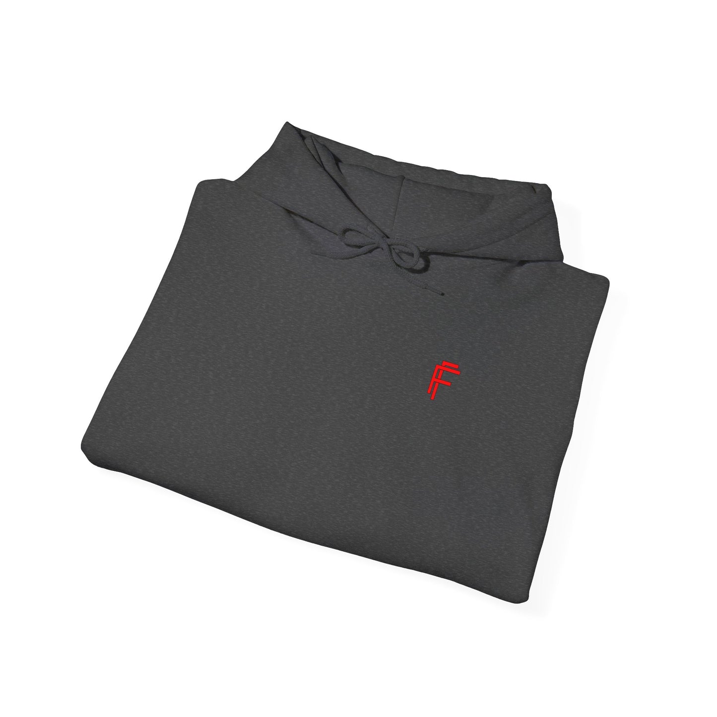 Frenzy Graphic Hoodie with Red Accent - Cosy Unisex Heavy Blend Apparel. - Fitness Frenzy