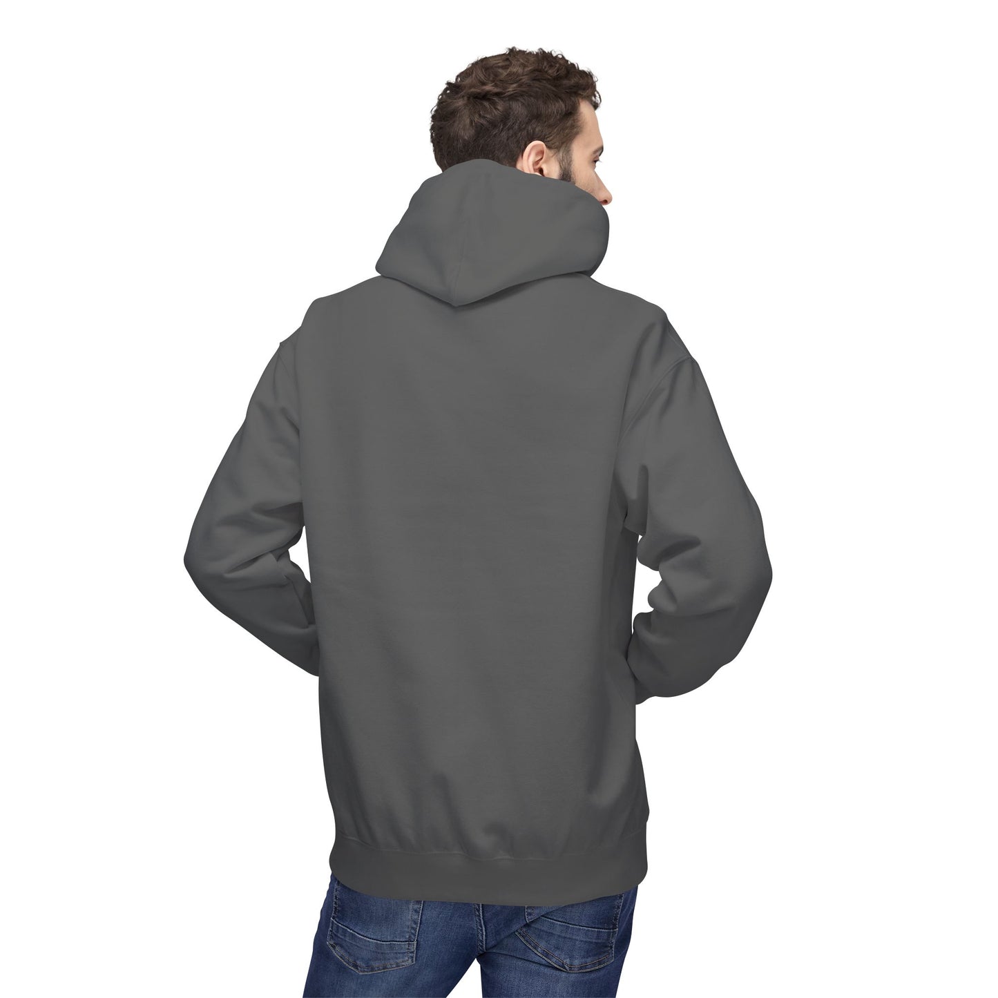 Fitness Frenzy Unisex Fleece Hoodie with Black Logo - Softstyle Comfort for Everyone. - Fitness Frenzy