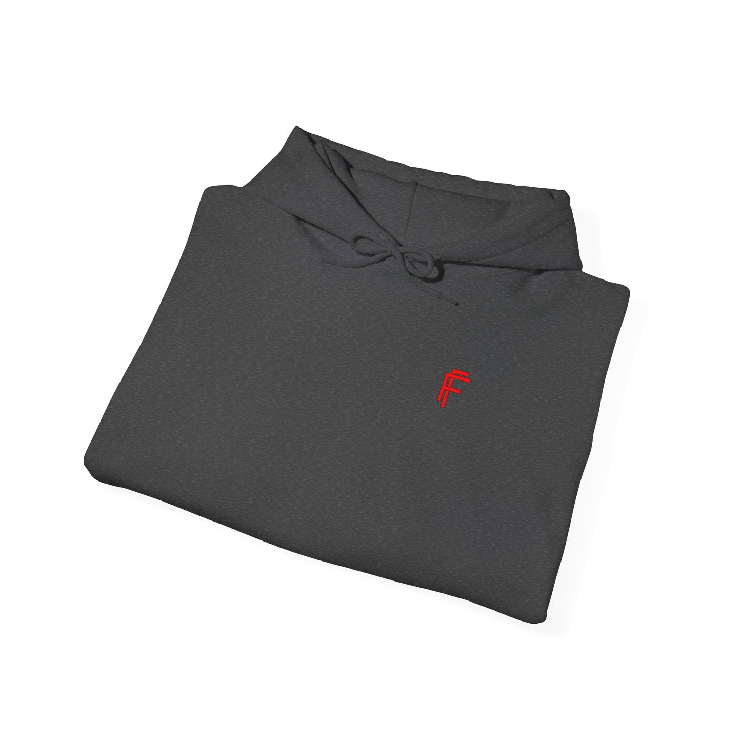 Frenzy Unisex Heavy Blend™ Hooded Sweatshirt with Red logo - Trendy & Cozy. - Fitness Frenzy
