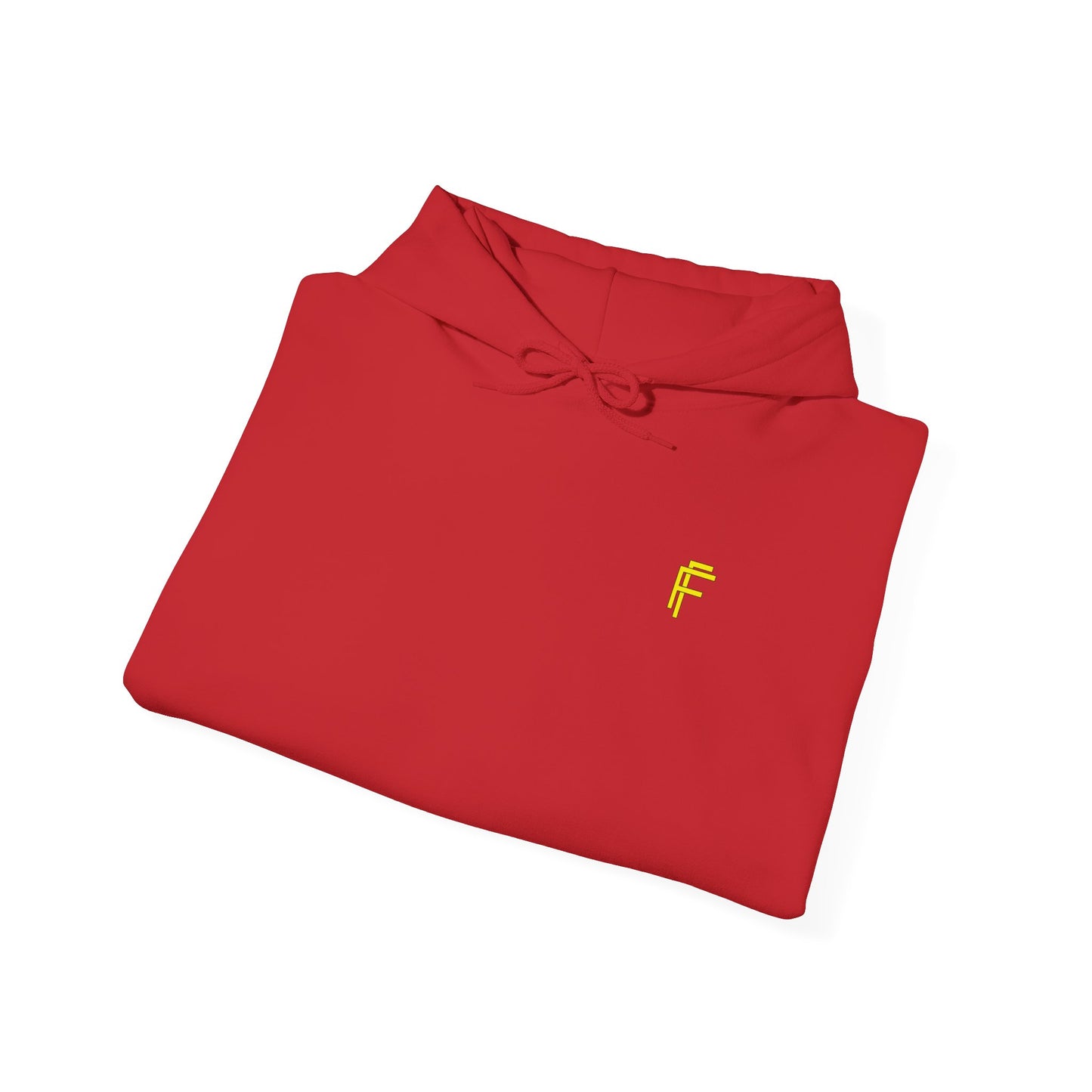 Frenzy Unisex Heavy Blend™ Hoodie with Yellow Logo. - Fitness Frenzy
