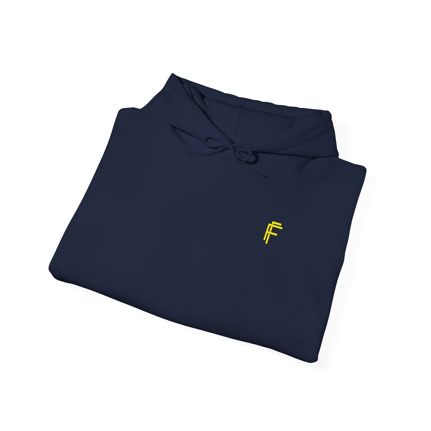 Frenzy Unisex Heavy Blend™ Hoodie with Yellow Logo. - Fitness Frenzy