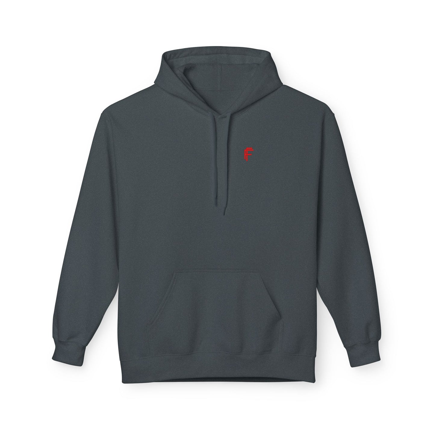 Fitness Frenzy Unisex Midweight Softstyle Hoodie with Red Logo - Trendy 'FRENZY' Design for Comfort and Style. - Fitness Frenzy