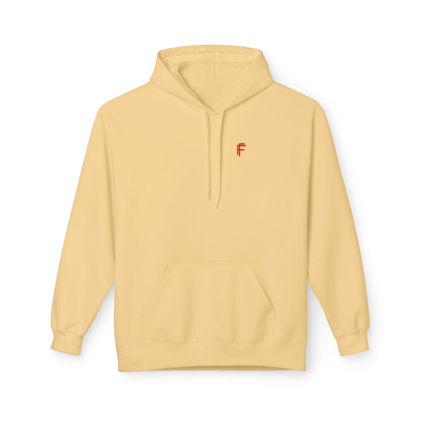 Fitness Frenzy Unisex Midweight Softstyle Hoodie with Red Logo - Trendy 'FRENZY' Design for Comfort and Style. - Fitness Frenzy
