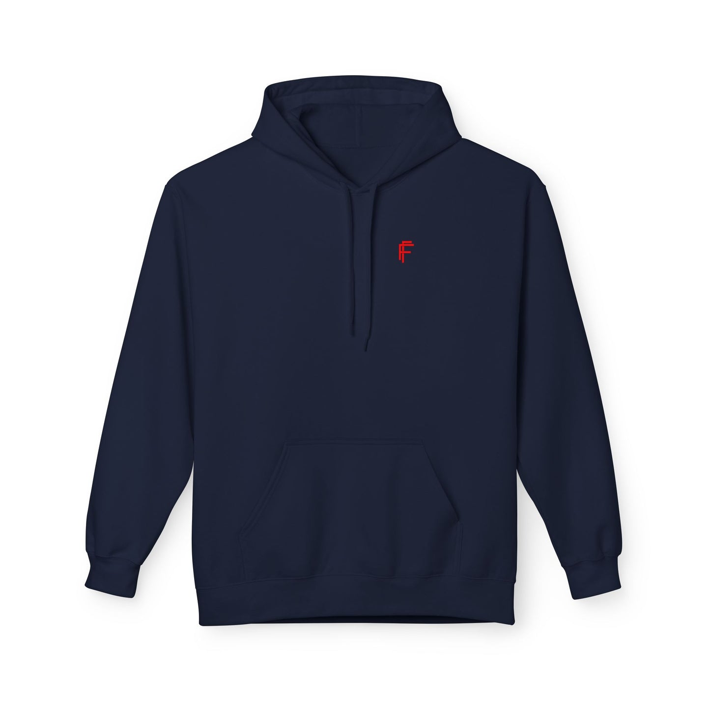 Fitness Frenzy Unisex Midweight Softstyle Hoodie with Red Logo - Trendy 'FRENZY' Design for Comfort and Style. - Fitness Frenzy