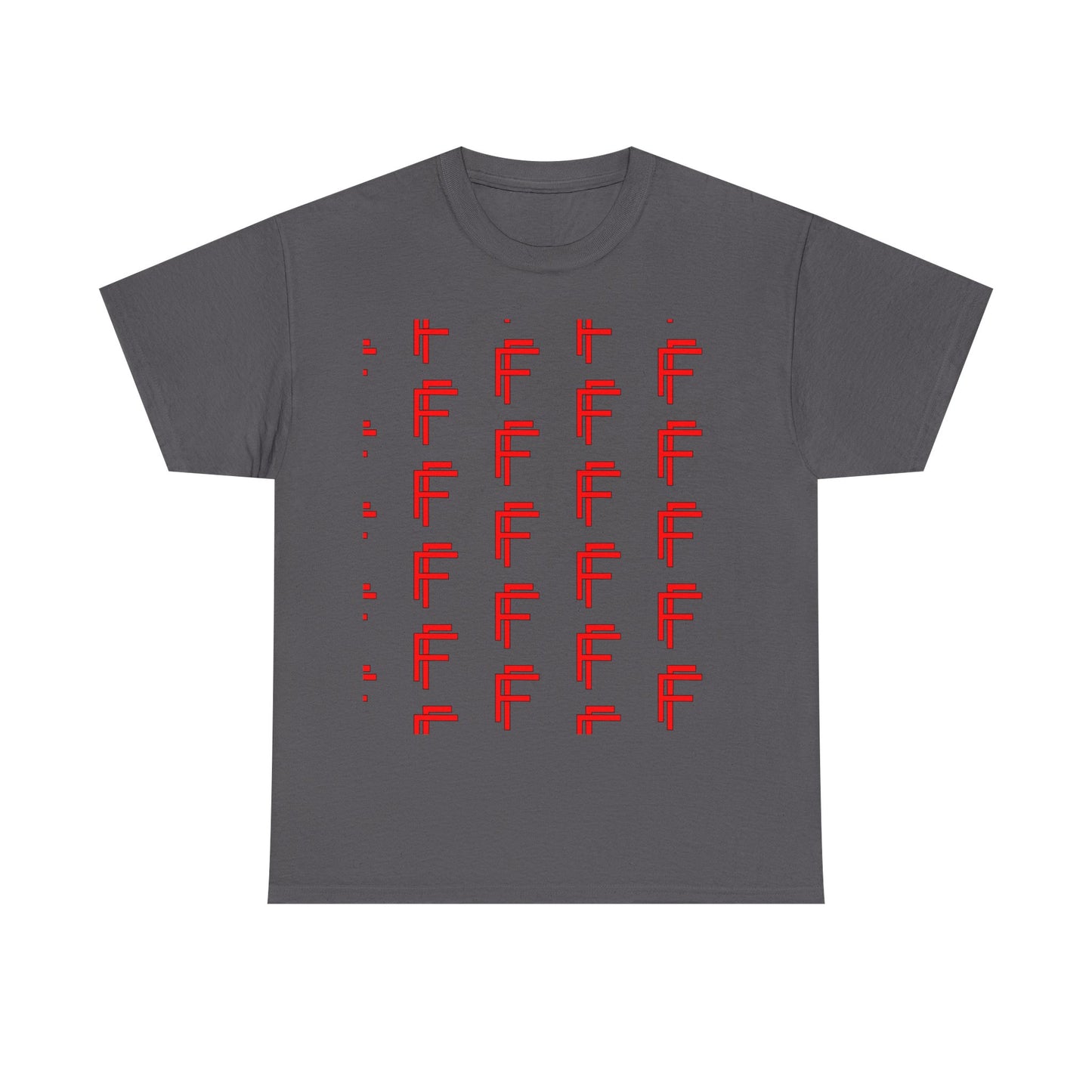 Frenzy Graphic Unisex Heavy Cotton Tee with Bold Red Design. - Fitness Frenzy