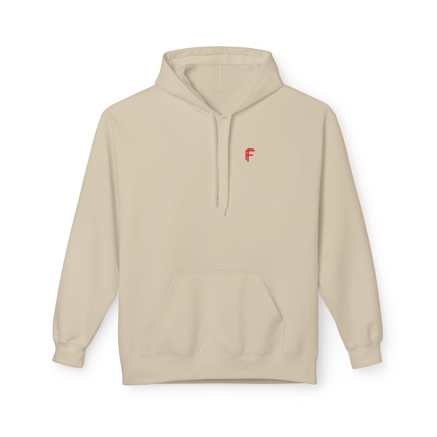 Fitness Frenzy Unisex Midweight Softstyle Hoodie with Red Logo - Trendy 'FRENZY' Design for Comfort and Style. - Fitness Frenzy