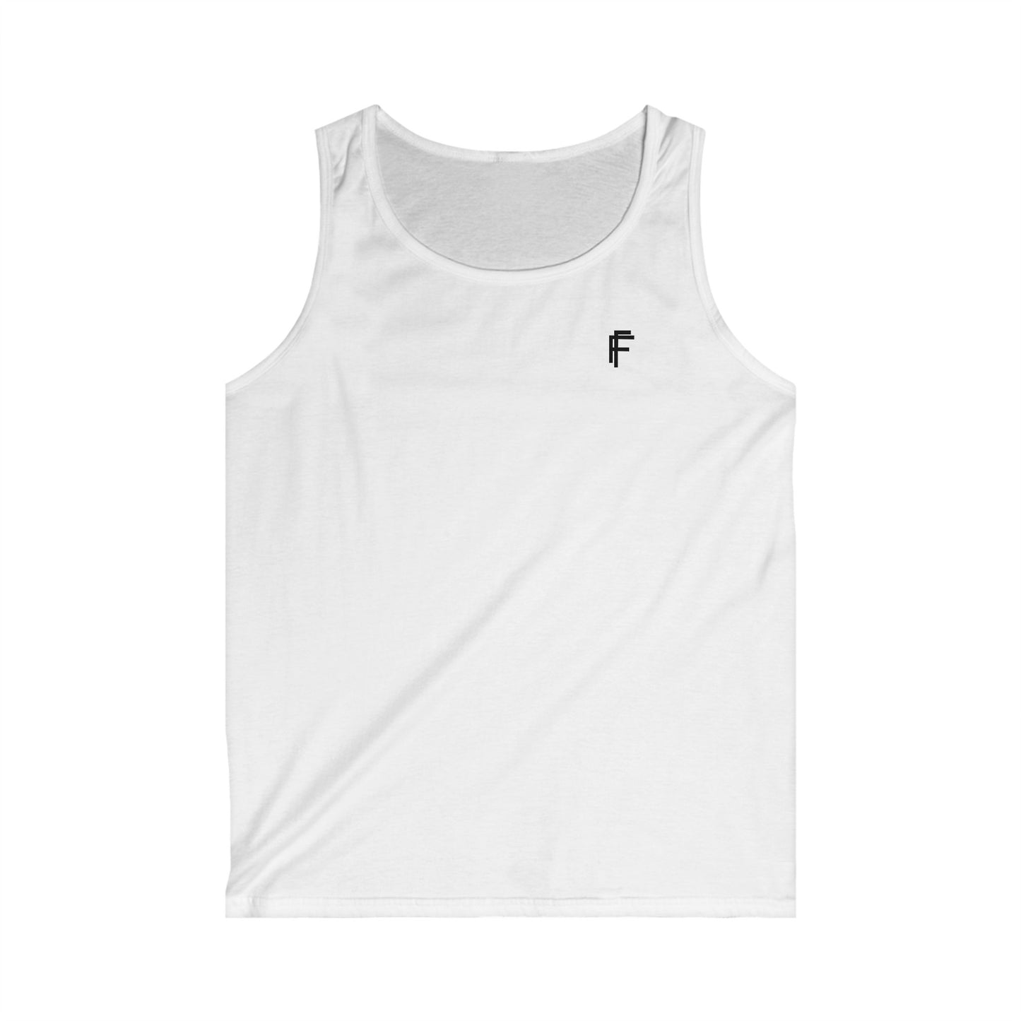 Frenzy - Men's Softstyle Tank Top with Black Logo. - Fitness Frenzy