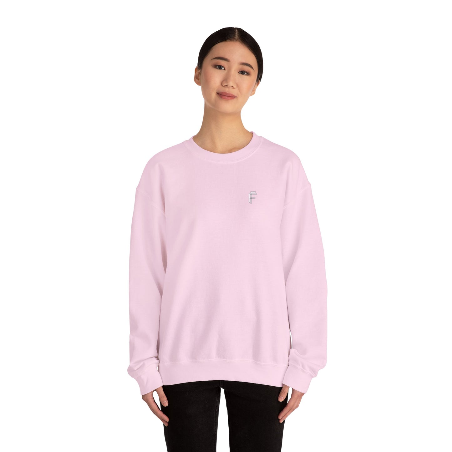 Frenzy Unisex Heavy Blend™ Crewneck Sweatshirt with White Logo. - Fitness Frenzy
