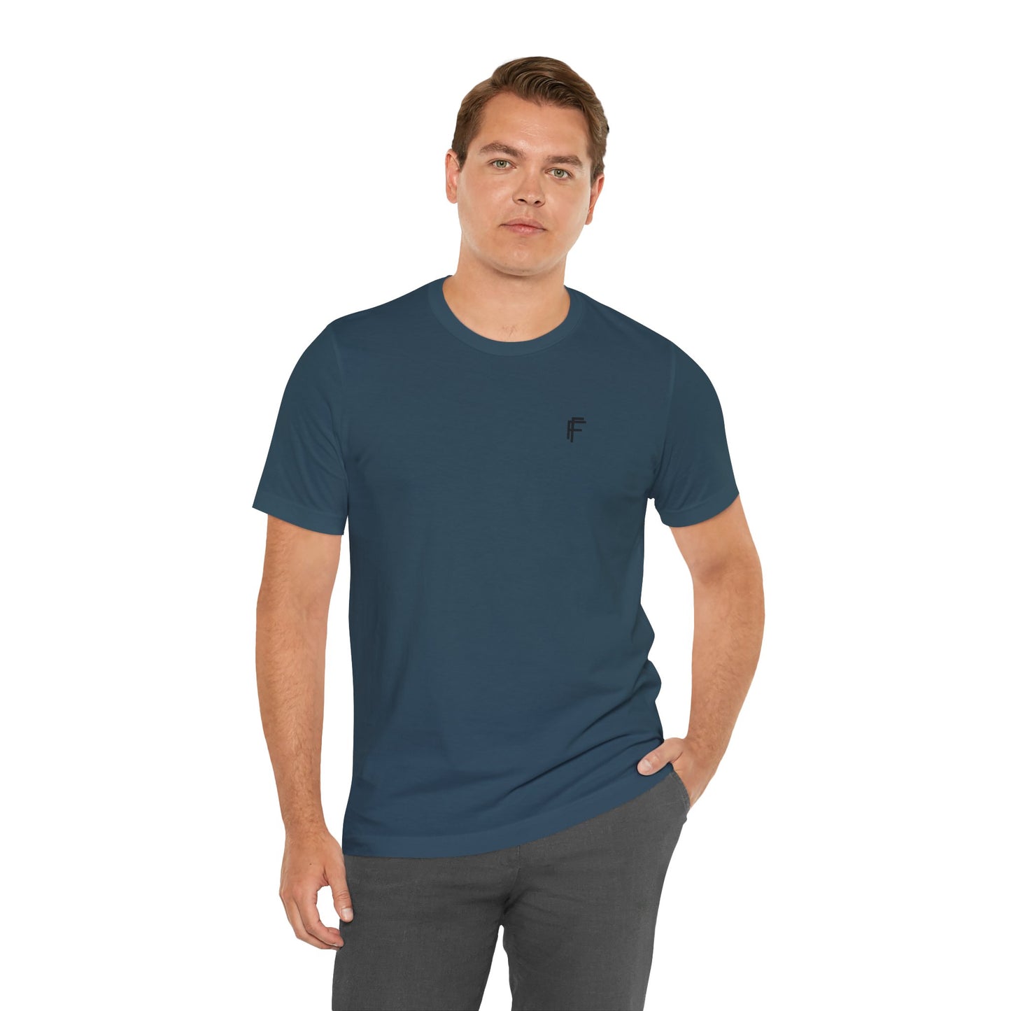 Every Day T Unisex Jersey Tee with Black Logo. - Fitness Frenzy