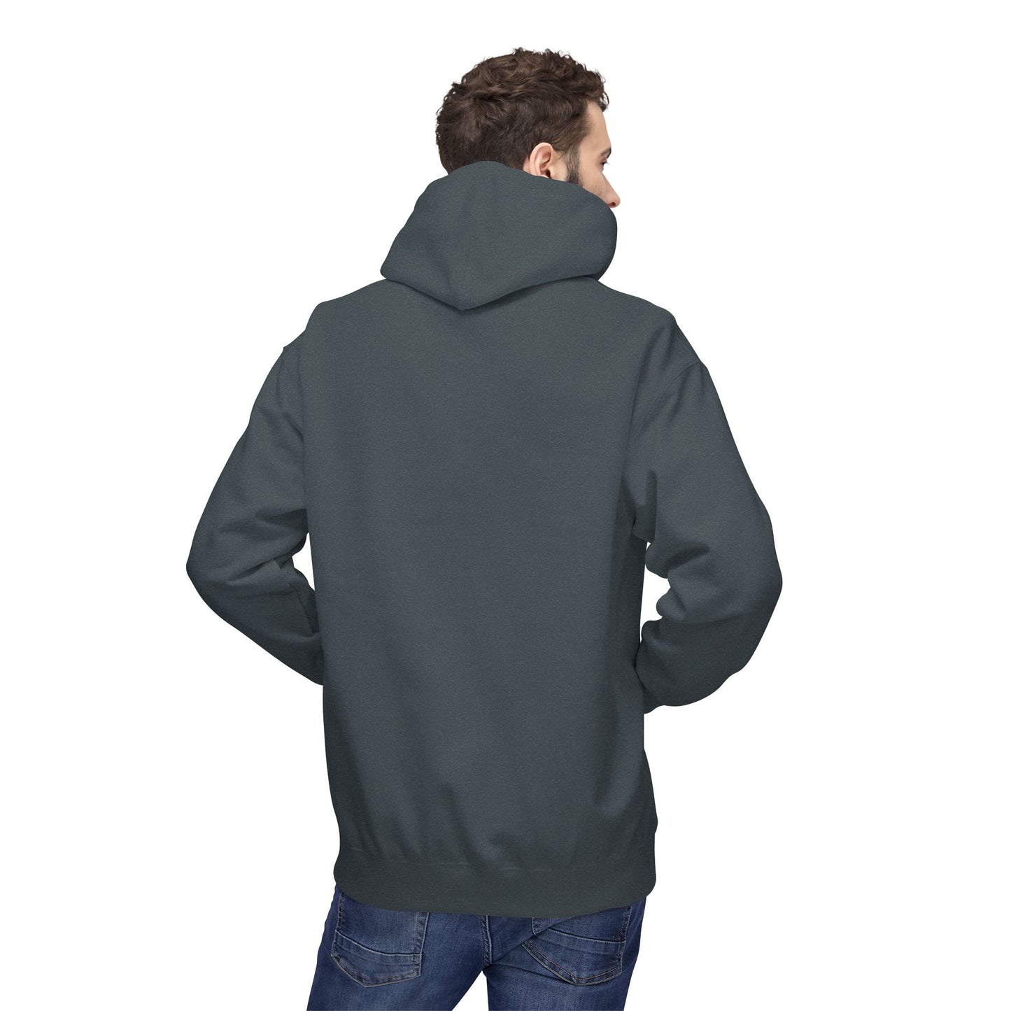Fitness Frenzy Unisex Fleece Hoodie with Black Logo - Softstyle Comfort for Everyone. - Fitness Frenzy