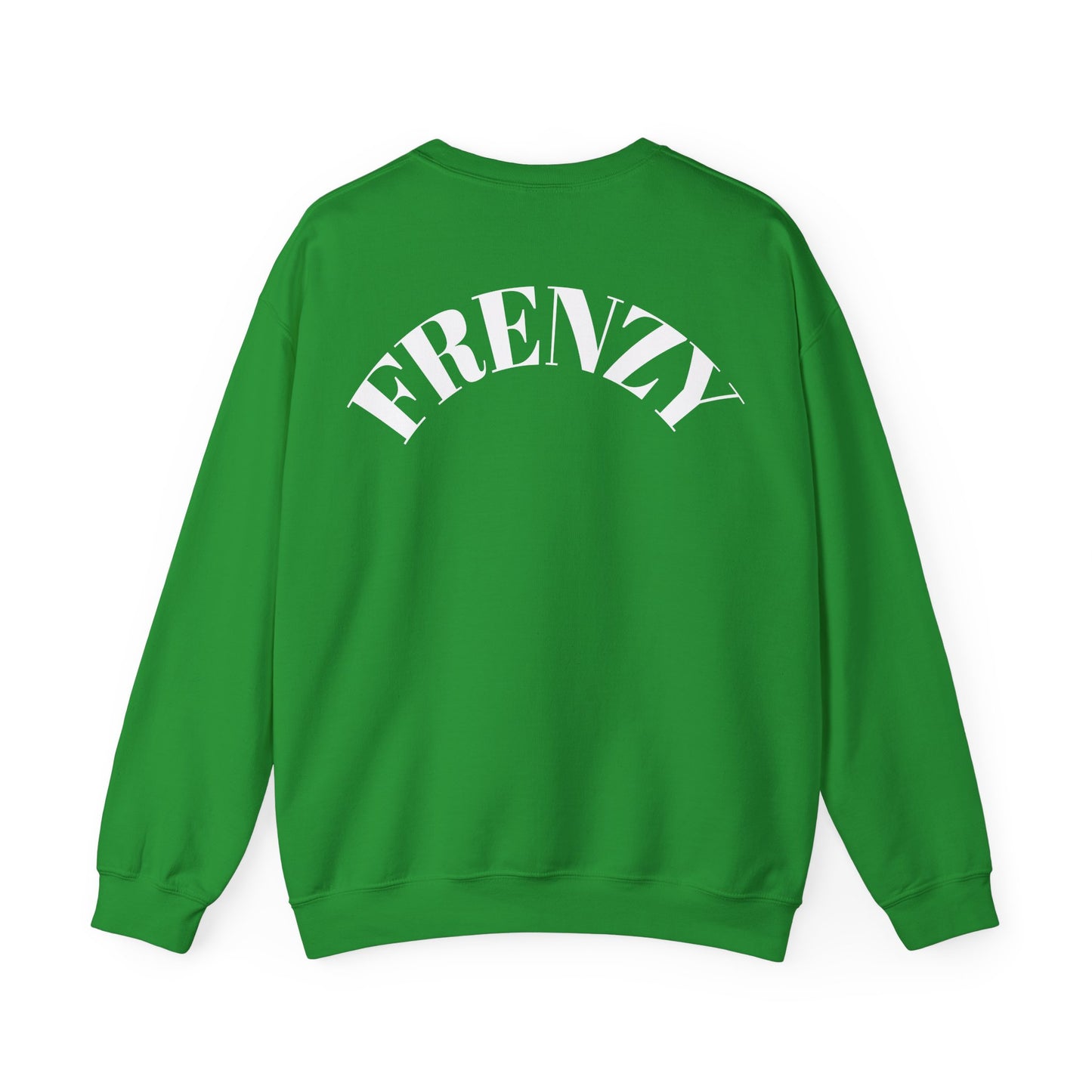 Frenzy Unisex Heavy Blend™ Crewneck Sweatshirt with White Logo. - Fitness Frenzy