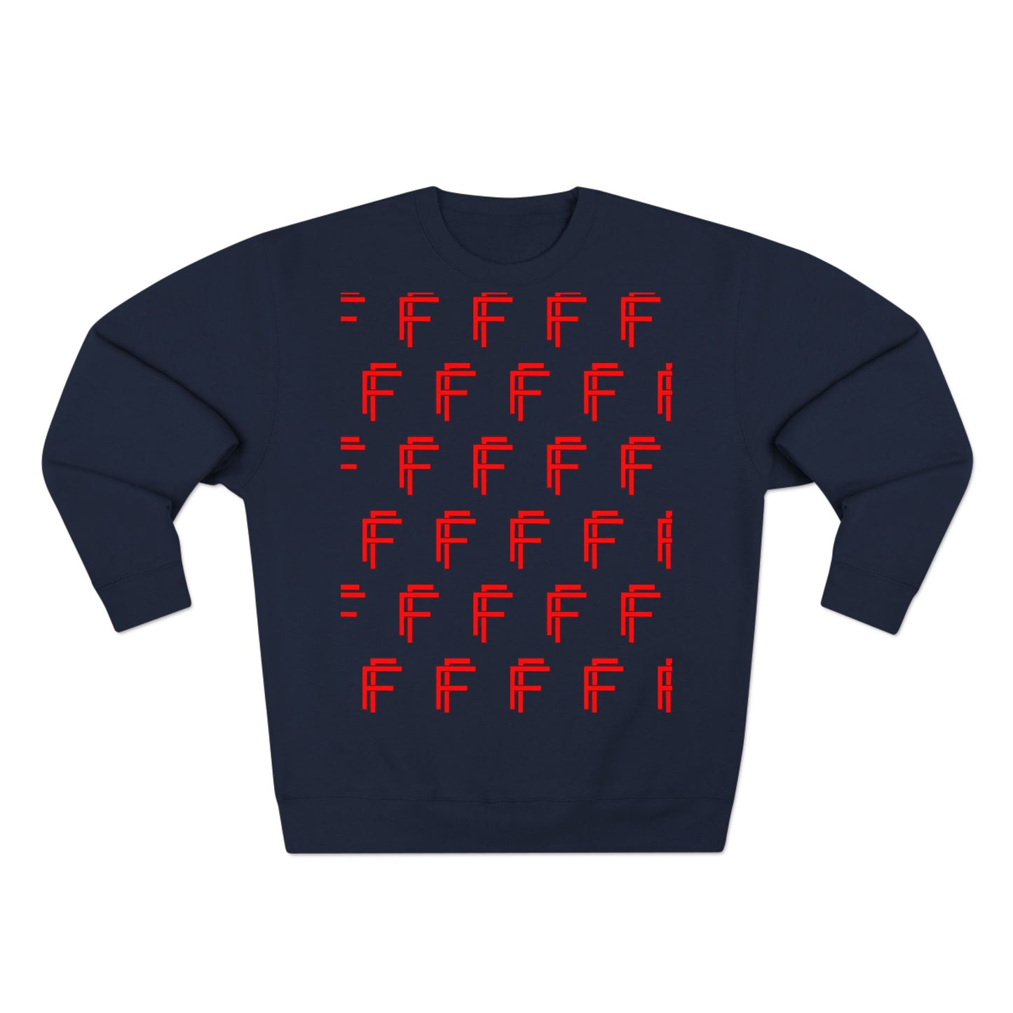 Frenzy - Unisex Crew neck Sweatshirt with Bold Red Design. - Fitness Frenzy