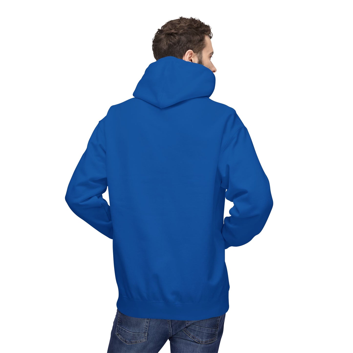 Fitness Frenzy Unisex Fleece Hoodie with Black Logo - Softstyle Comfort for Everyone. - Fitness Frenzy