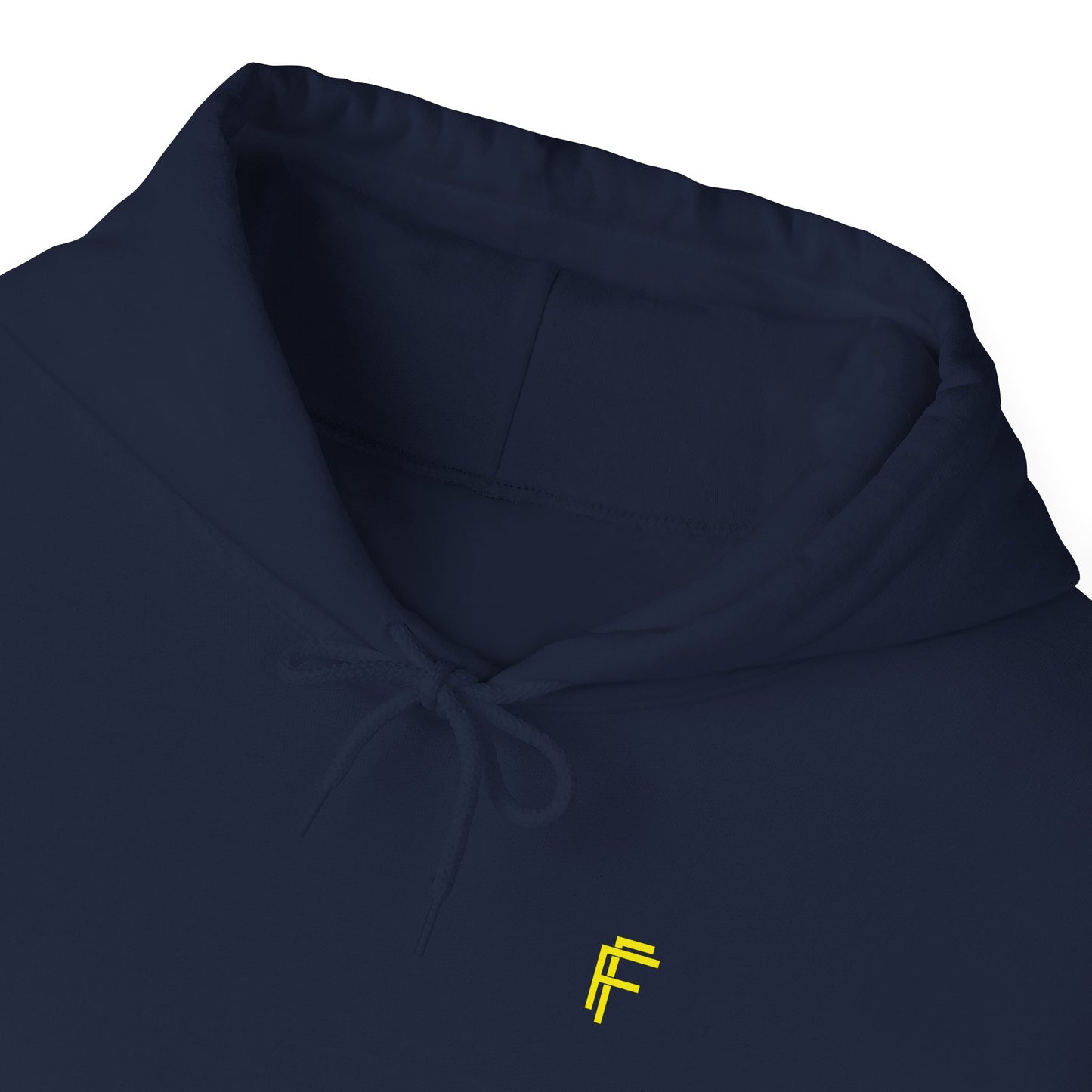 Frenzy Unisex Heavy Blend™ Hoodie with Yellow Logo. - Fitness Frenzy