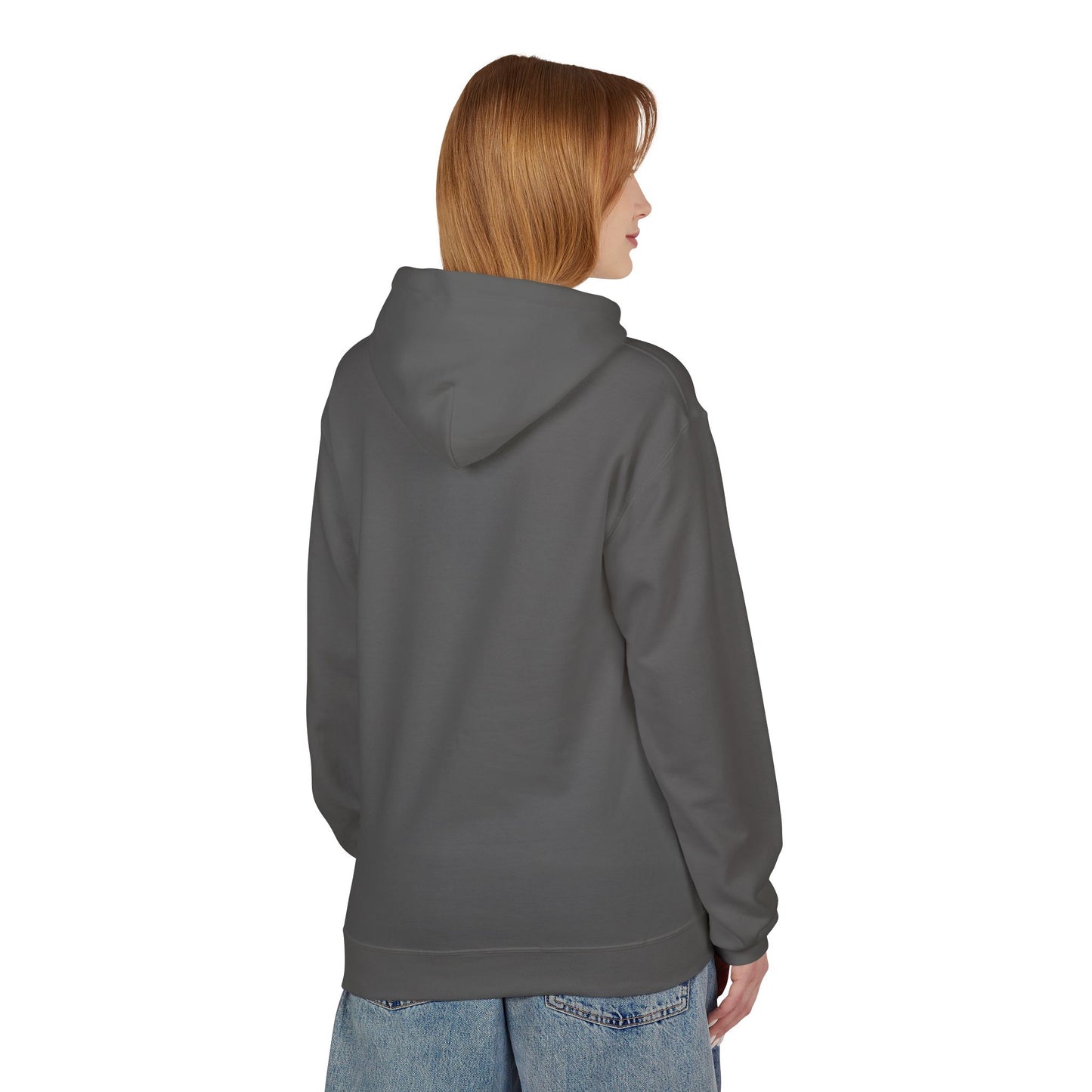 Fitness Frenzy Unisex Fleece Hoodie with Black Logo - Softstyle Comfort for Everyone. - Fitness Frenzy