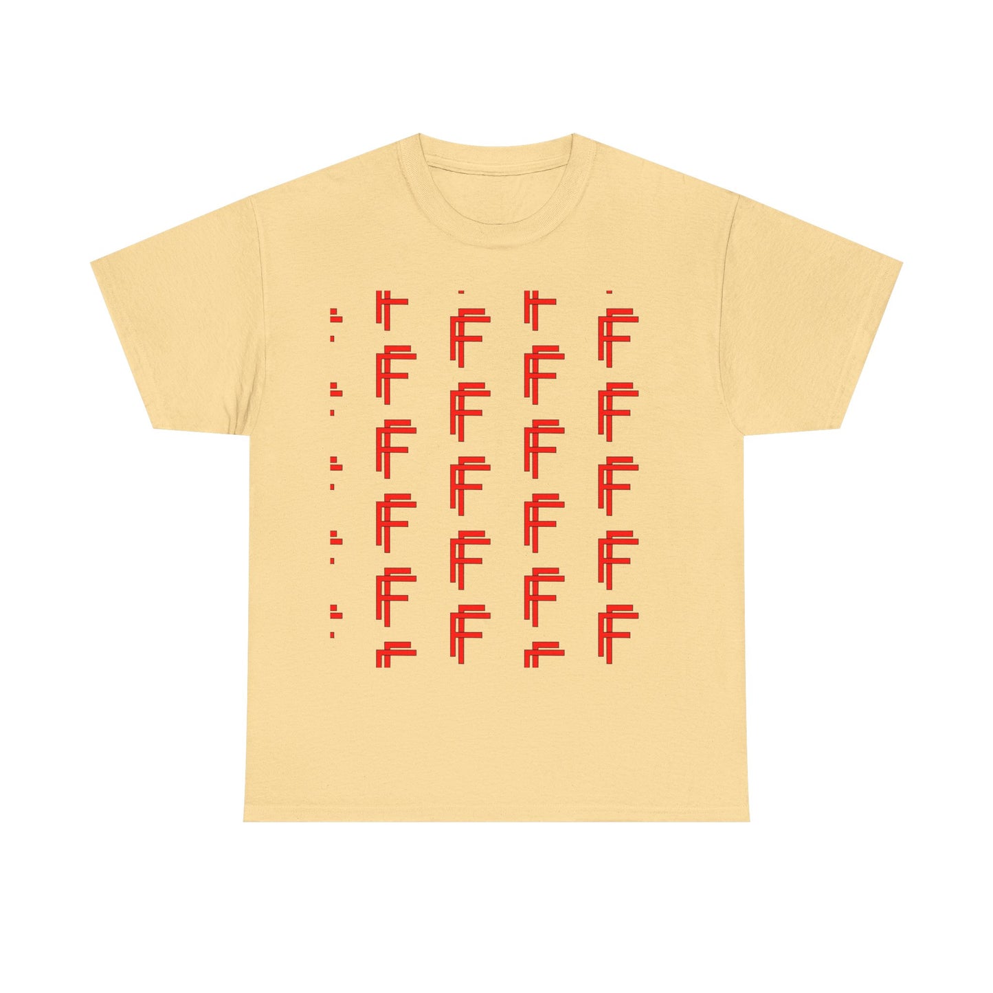 Frenzy Graphic Unisex Heavy Cotton Tee with Bold Red Design. - Fitness Frenzy