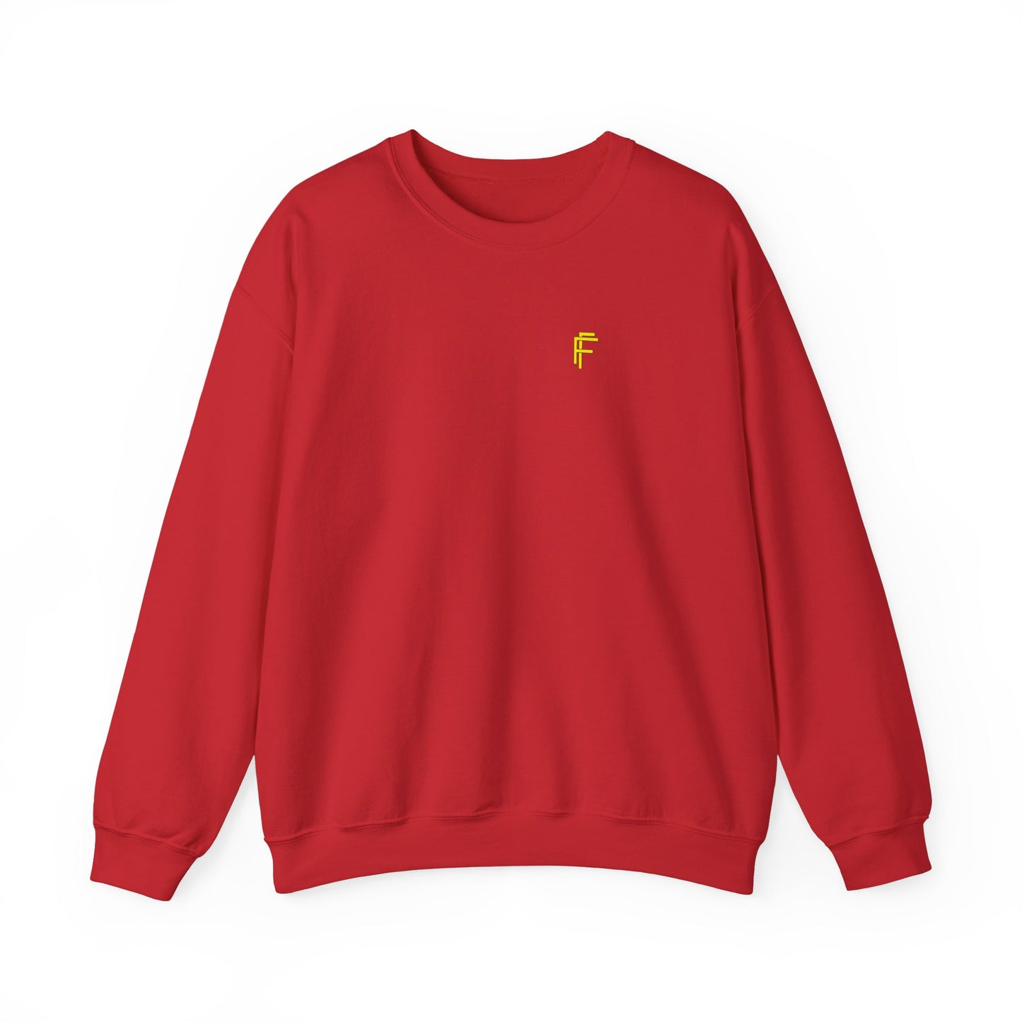 Frenzy - Unisex Crewneck Sweatshirt with Yellow Logo. - Fitness Frenzy