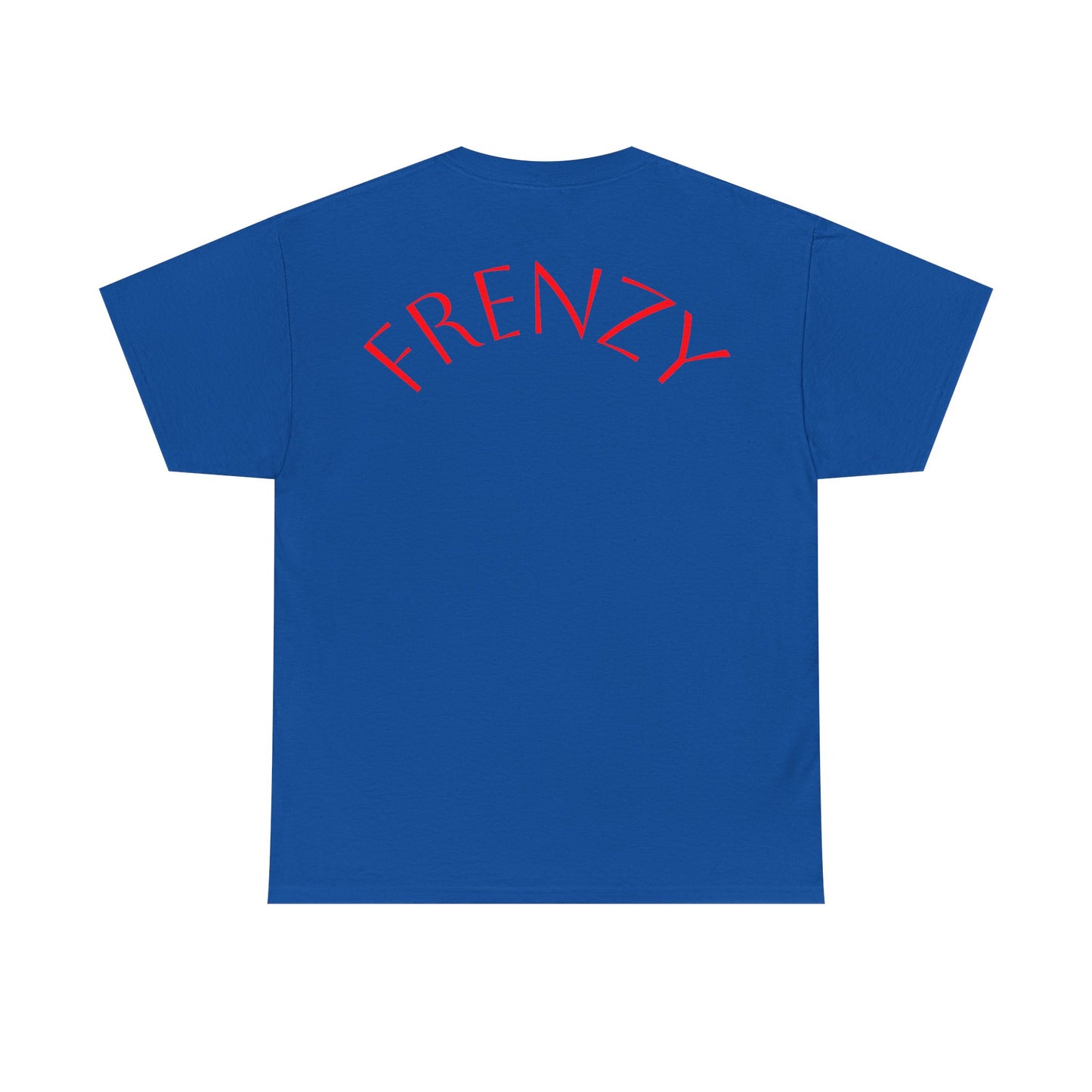 Frenzy Graphic Unisex Heavy Cotton Tee with Bold Red Design. - Fitness Frenzy