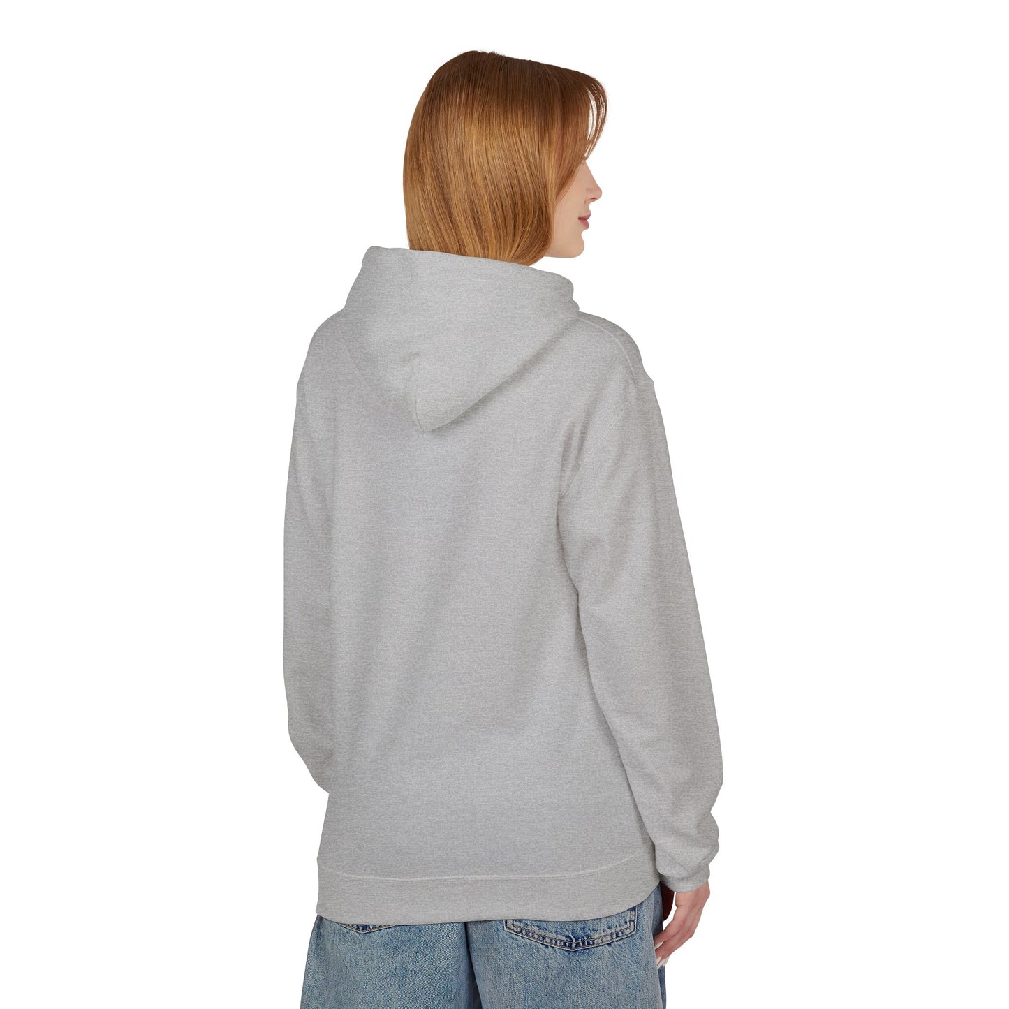 Fitness Frenzy Unisex Fleece Hoodie with Black Logo - Softstyle Comfort for Everyone. - Fitness Frenzy