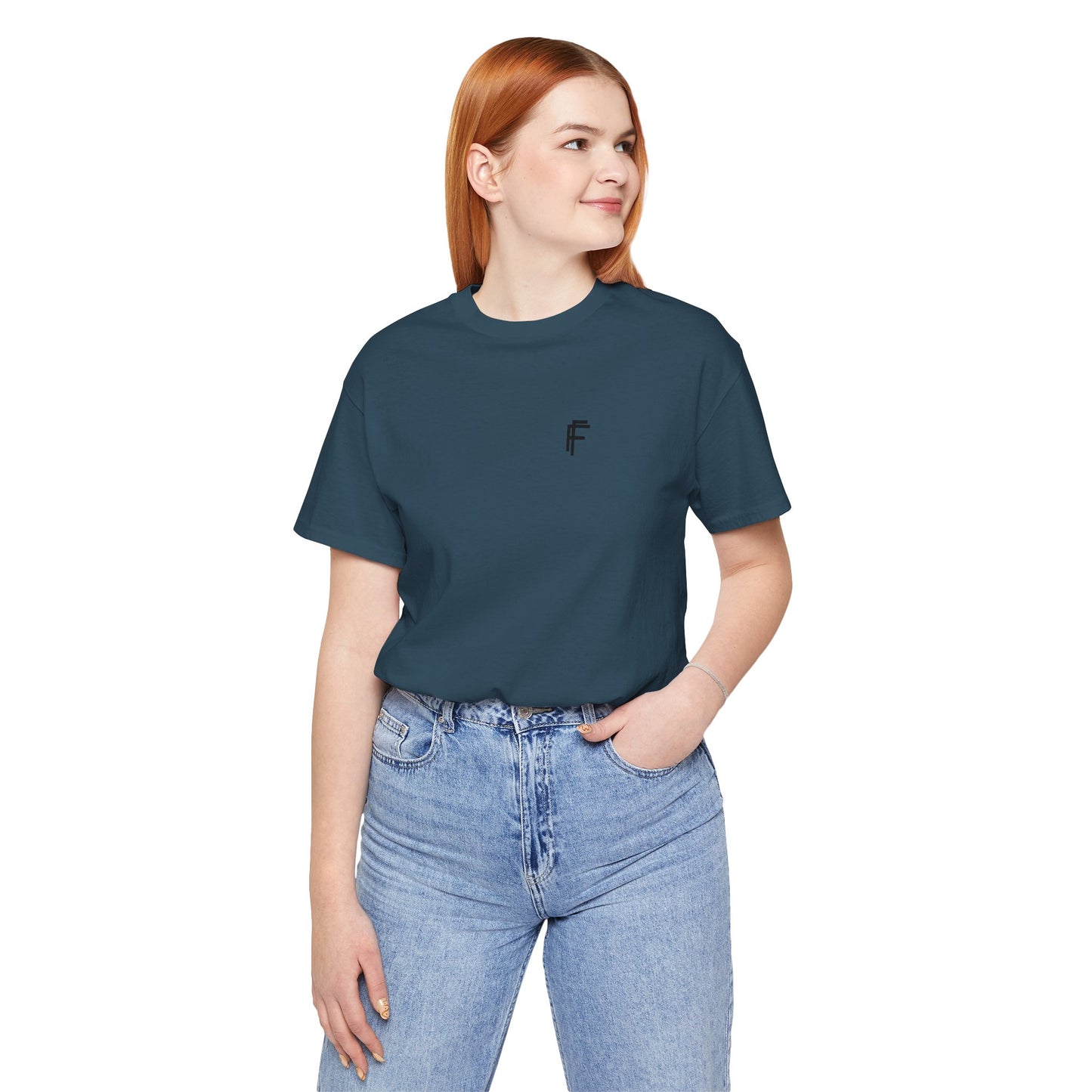 Every Day T Unisex Jersey Tee with Black Logo. - Fitness Frenzy
