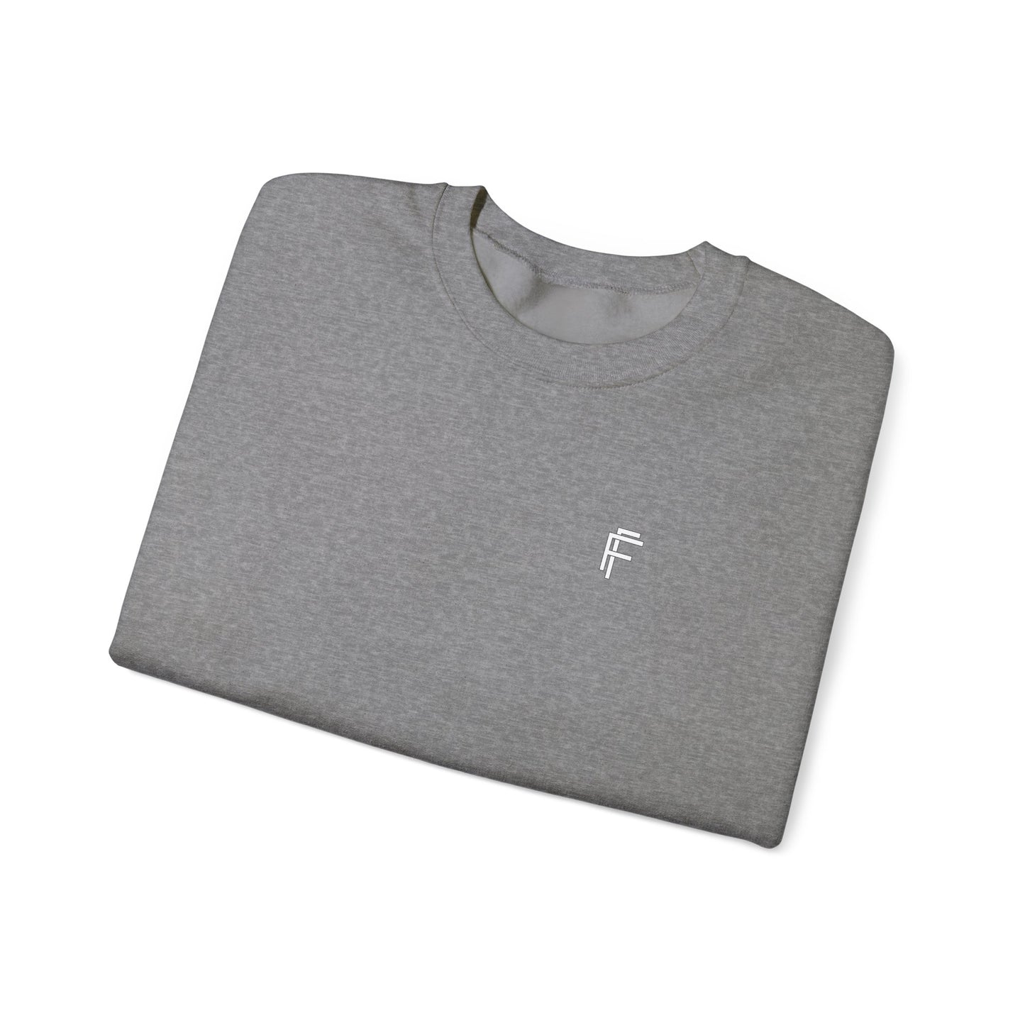 Frenzy Unisex Heavy Blend™ Crewneck Sweatshirt with White Logo. - Fitness Frenzy