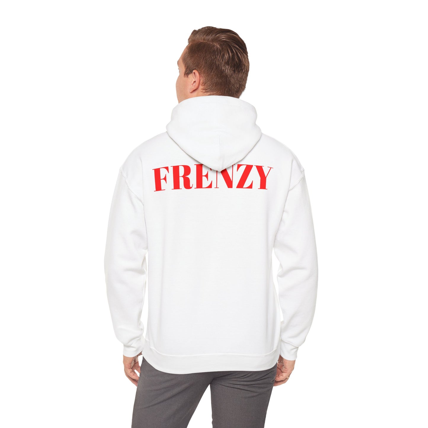 Frenzy Unisex Hoodie - Stylish Heavy Blend Sweatshirt with 'F' Design. - Fitness Frenzy