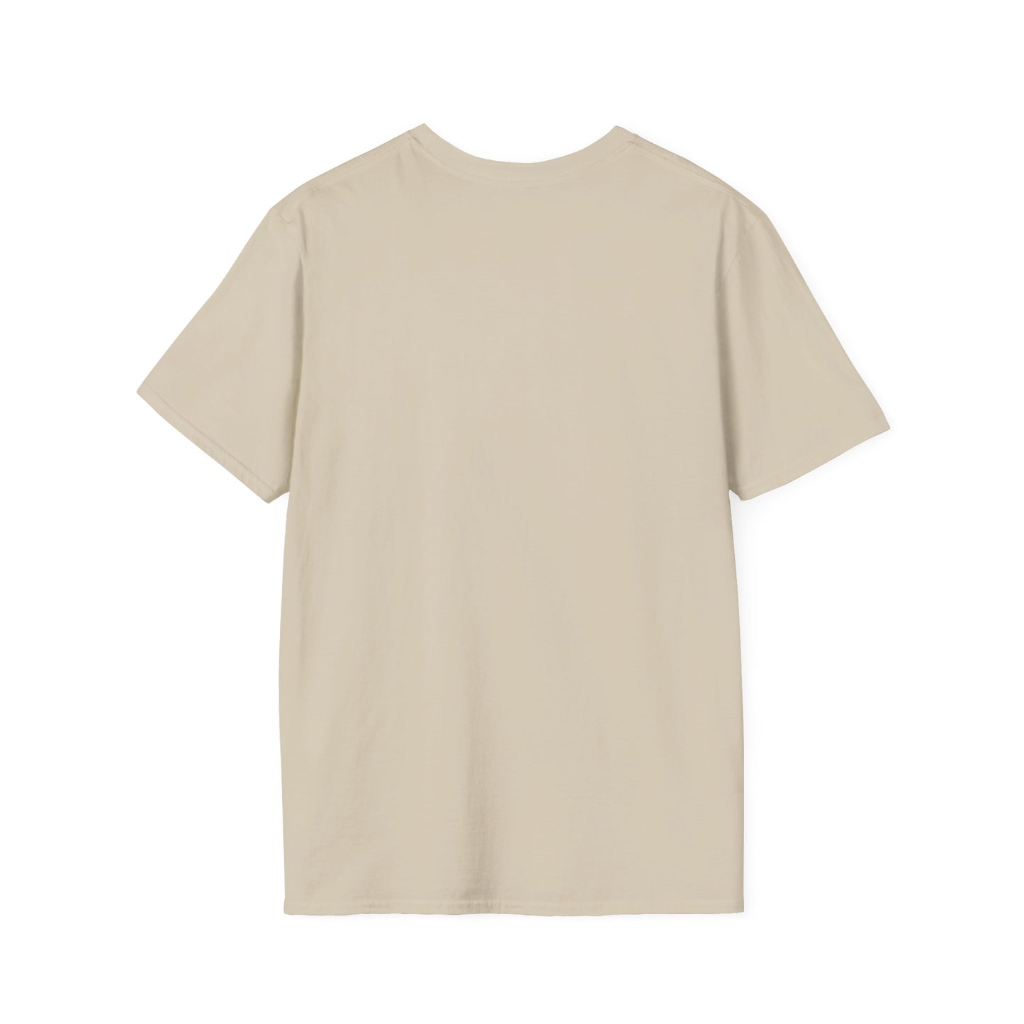 Minimalist Unisex Softstyle T-Shirt - Yellow Logo. - Fitness Frenzy