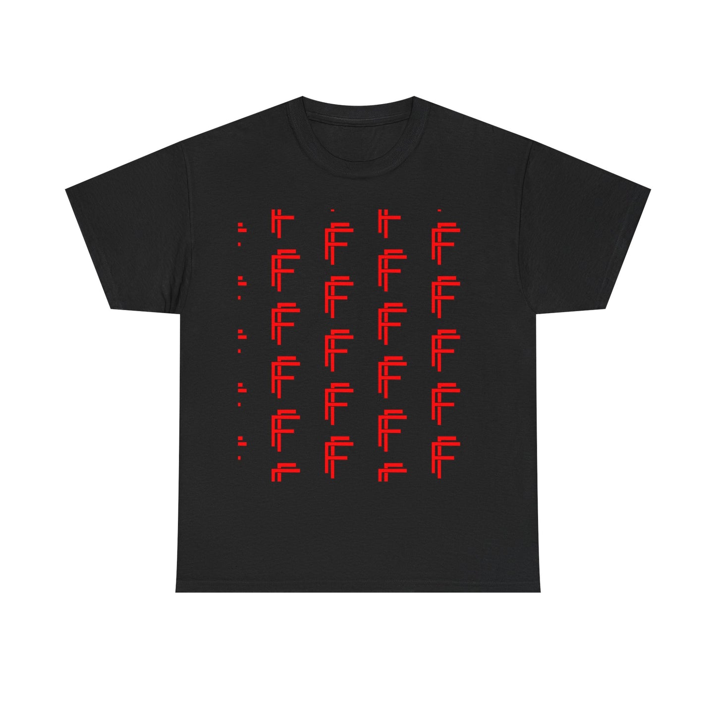 Frenzy Graphic Unisex Heavy Cotton Tee with Bold Red Design. - Fitness Frenzy
