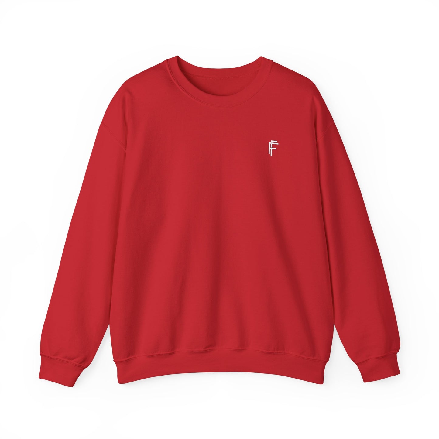 Frenzy Unisex Black Crewneck Sweatshirt with White Logo for Everyday Comfort. - Fitness Frenzy