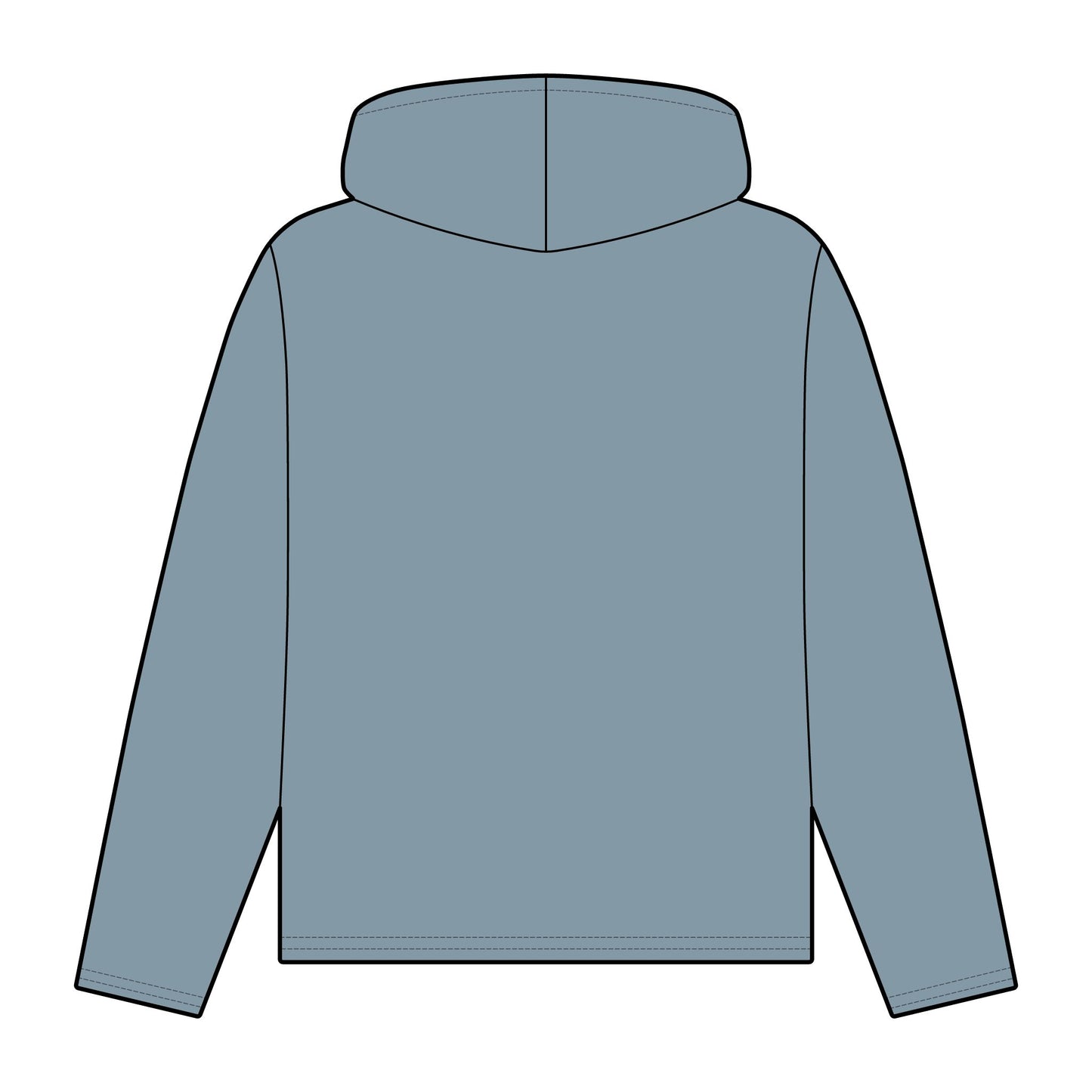Frenzy - Women's Organic Relaxed Fit Hoodie with White Logo. - Fitness Frenzy