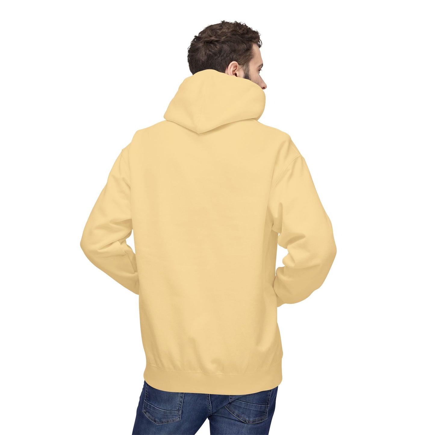 Fitness Frenzy Unisex Fleece Hoodie with Black Logo - Softstyle Comfort for Everyone. - Fitness Frenzy