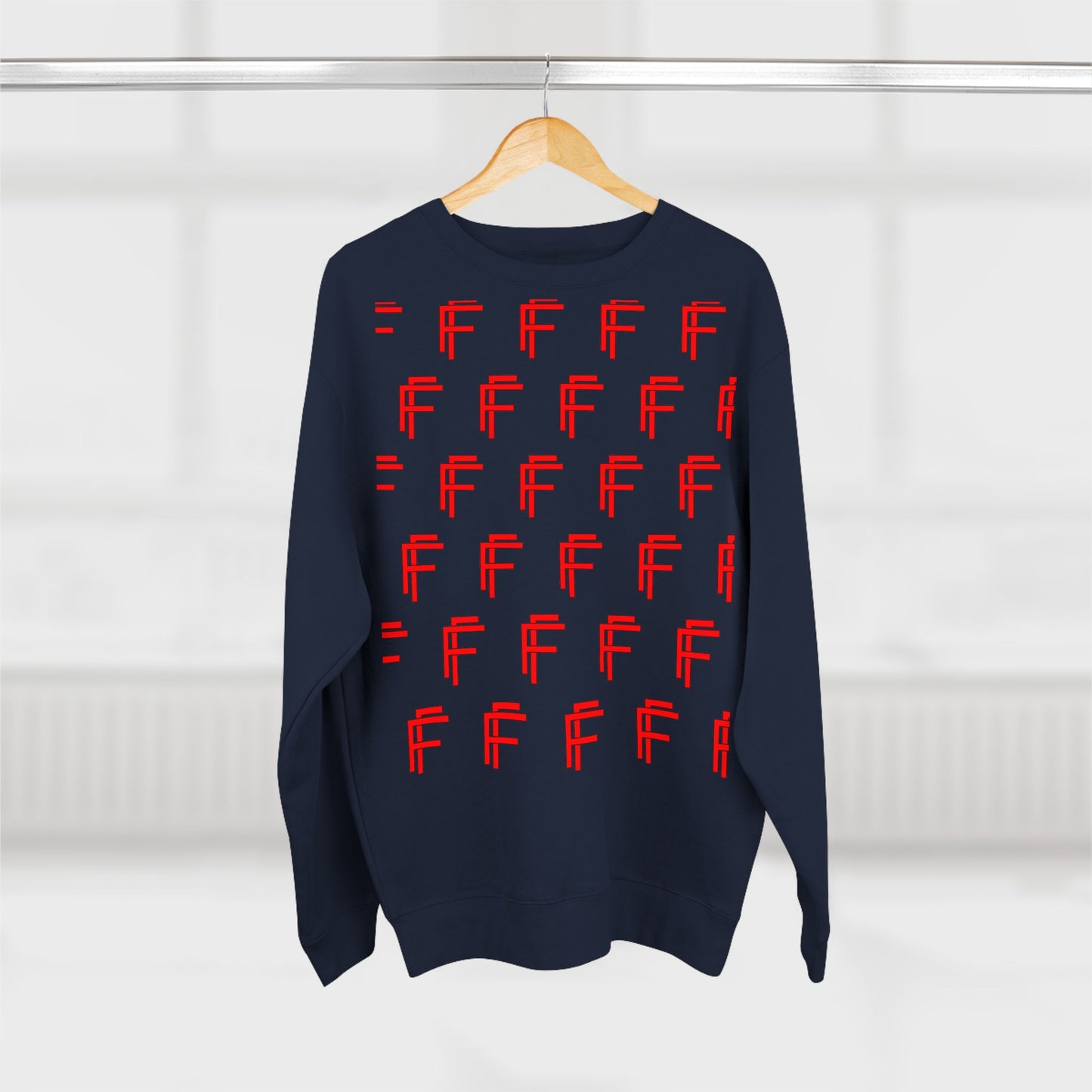 Frenzy - Unisex Crew neck Sweatshirt with Bold Red Design. - Fitness Frenzy