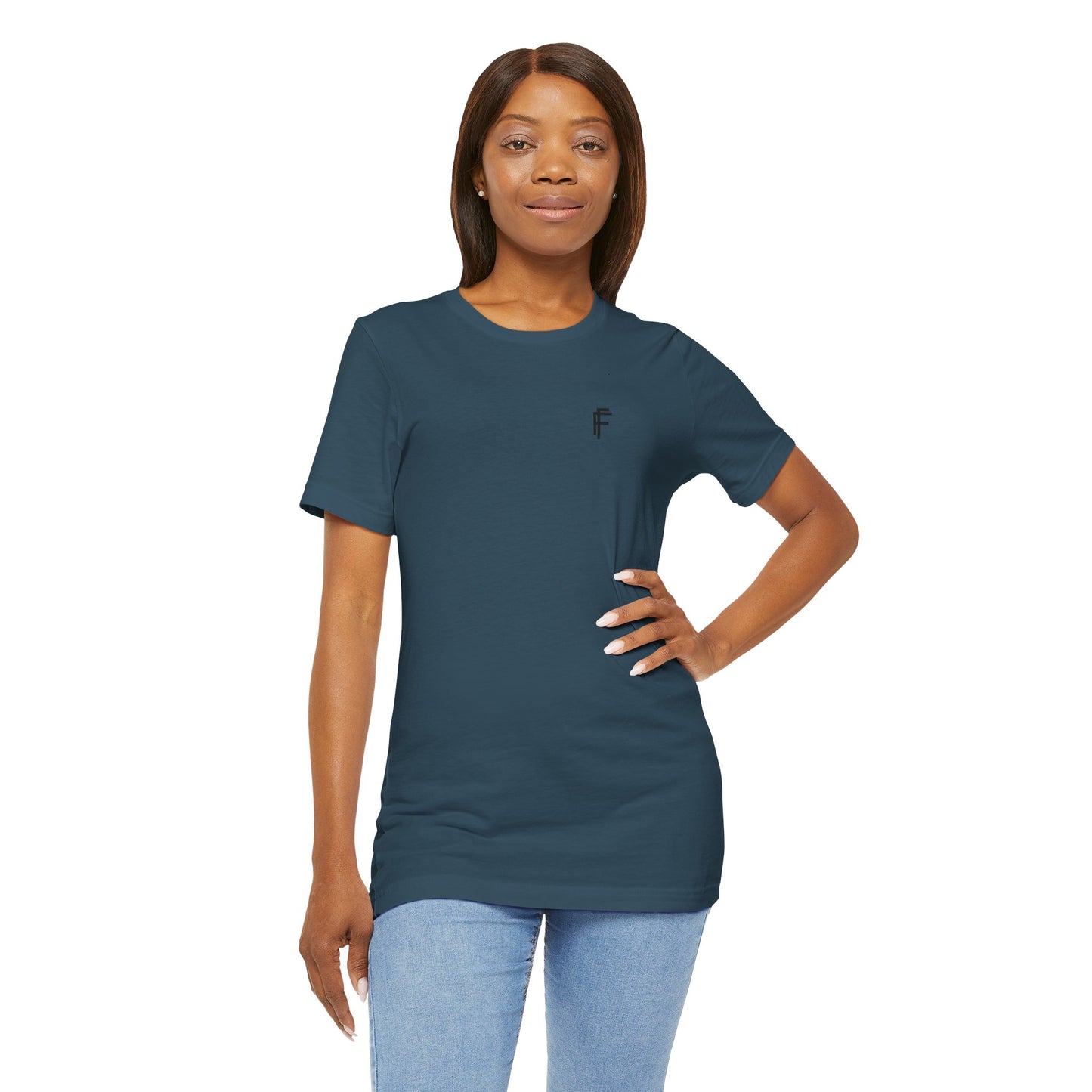Every Day T Unisex Jersey Tee with Black Logo. - Fitness Frenzy