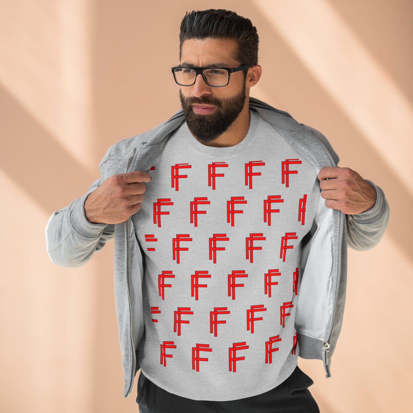 Frenzy - Unisex Crew neck Sweatshirt with Bold Red Design. - Fitness Frenzy
