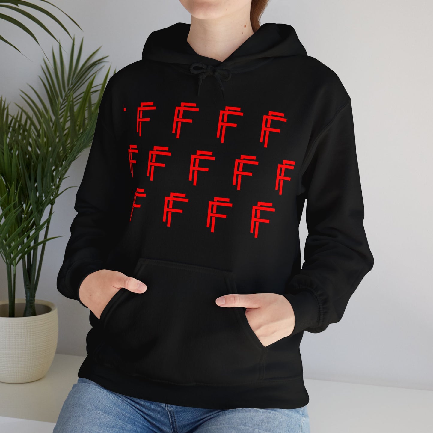 Frenzy Unisex Hoodie - Stylish Heavy Blend Sweatshirt with 'F' Design. - Fitness Frenzy