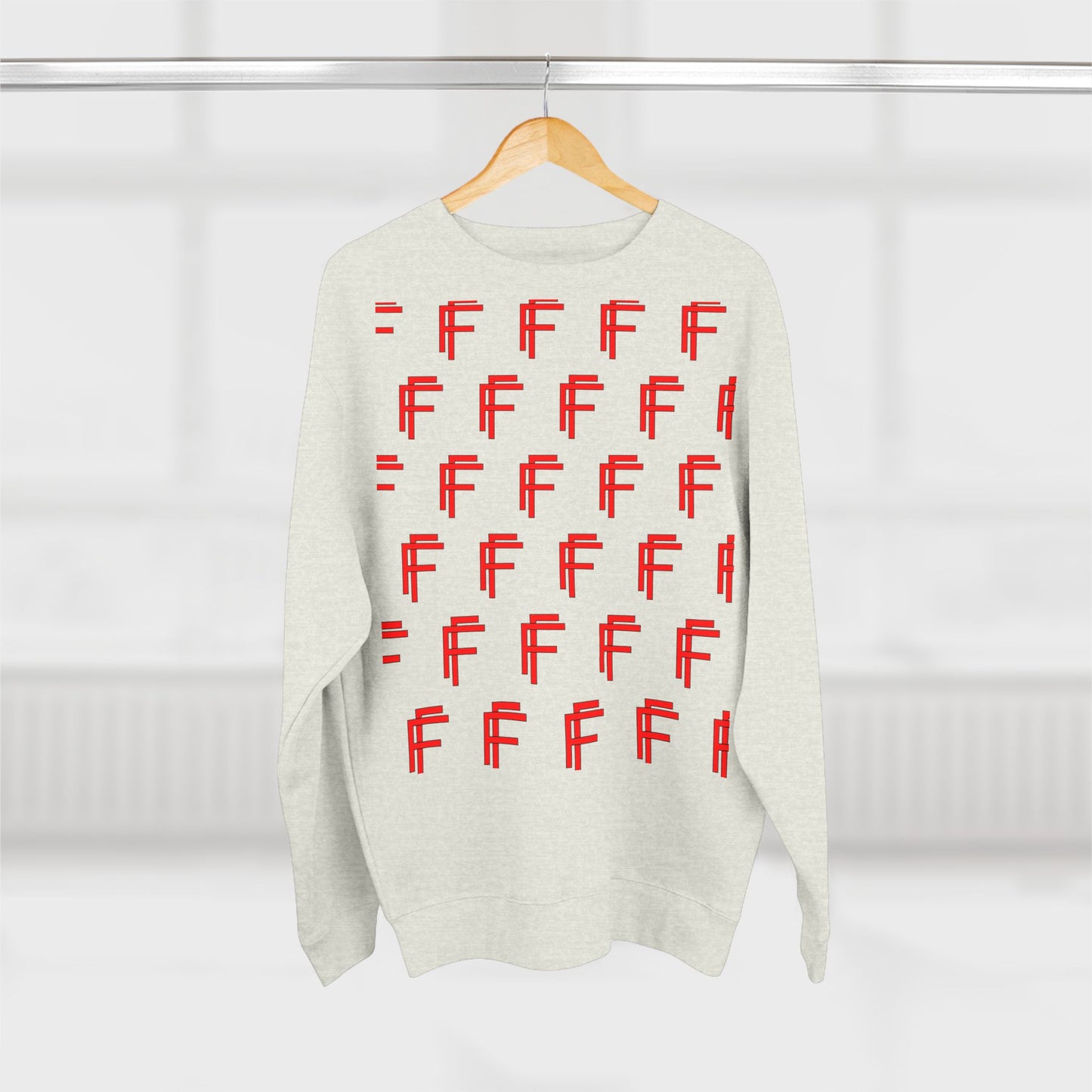 Frenzy - Unisex Crew neck Sweatshirt with Bold Red Design. - Fitness Frenzy