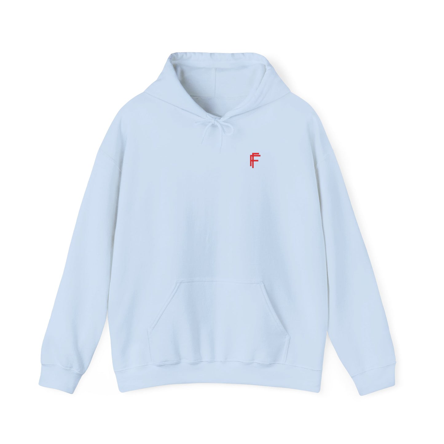 Frenzy Graphic Hoodie with Red Accent - Cosy Unisex Heavy Blend Apparel. - Fitness Frenzy