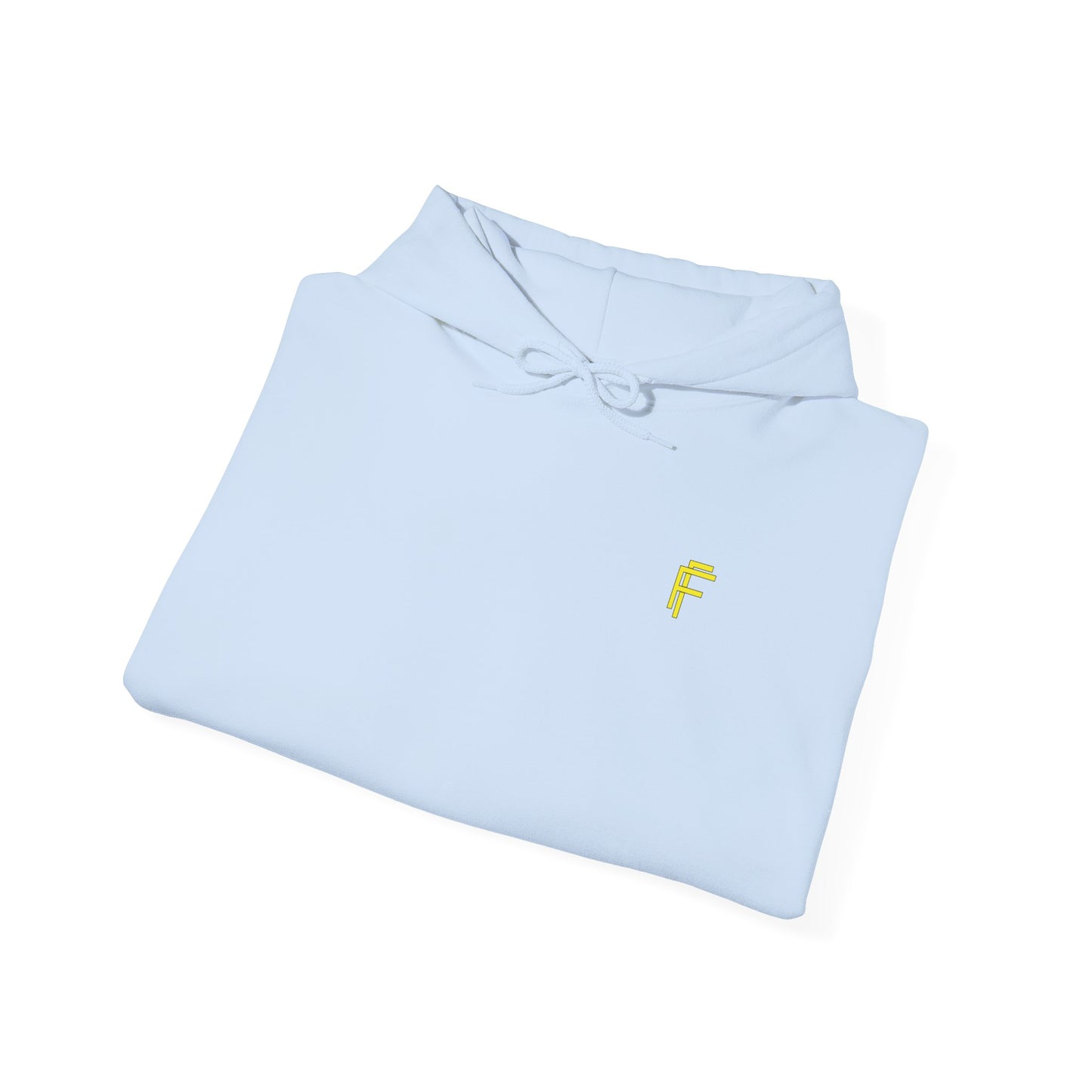 Frenzy Unisex Heavy Blend™ Hoodie with Yellow Logo. - Fitness Frenzy