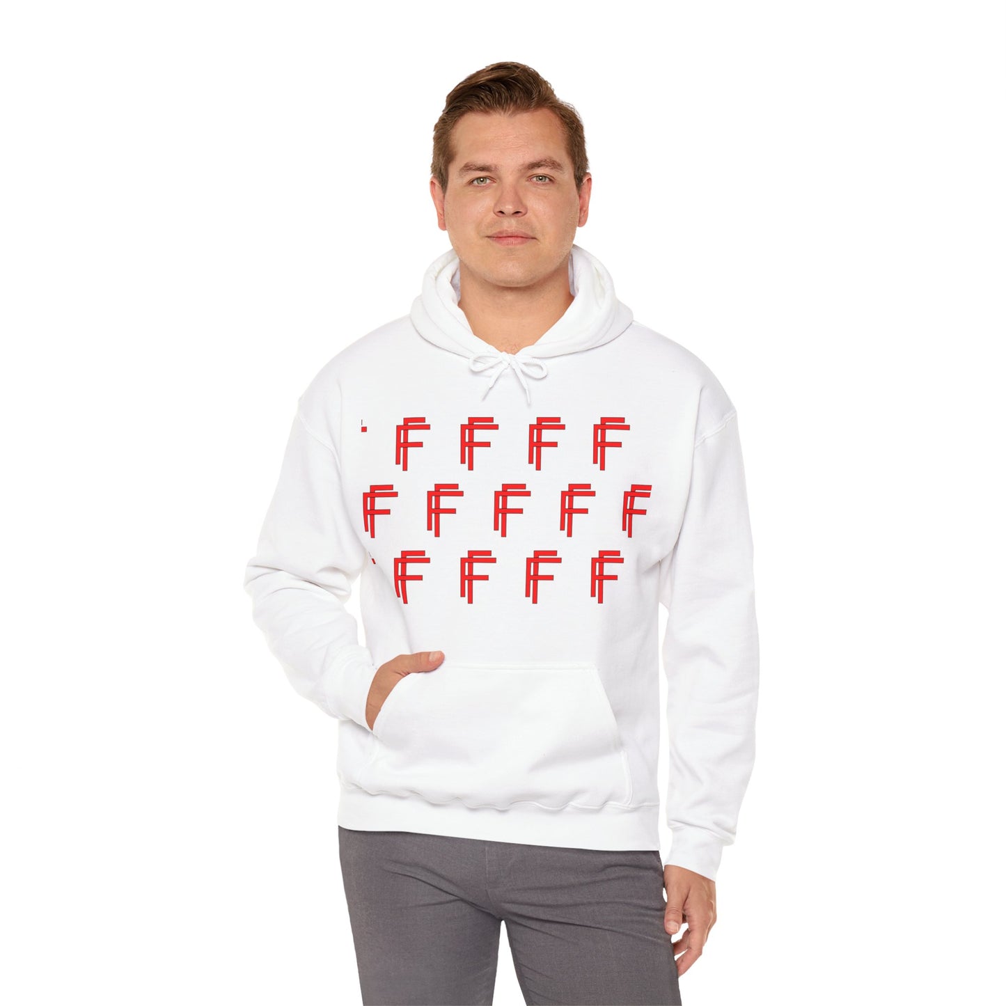 Frenzy Unisex Hoodie - Stylish Heavy Blend Sweatshirt with 'F' Design. - Fitness Frenzy