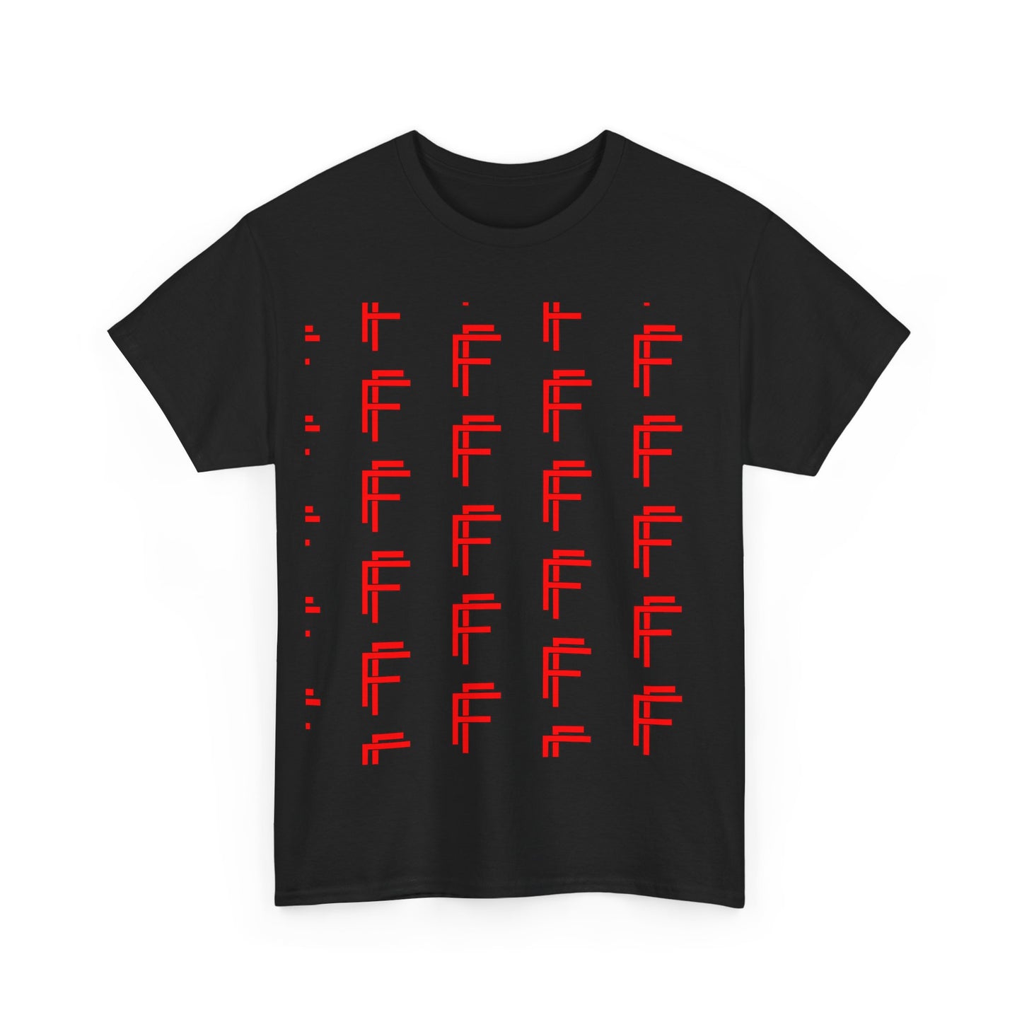 Frenzy Graphic Unisex Heavy Cotton Tee with Bold Red Design. - Fitness Frenzy