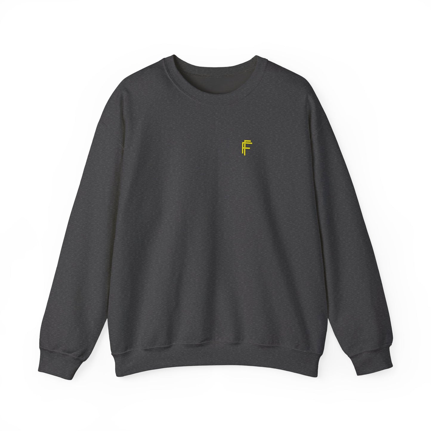 Frenzy - Unisex Crewneck Sweatshirt with Yellow Logo. - Fitness Frenzy