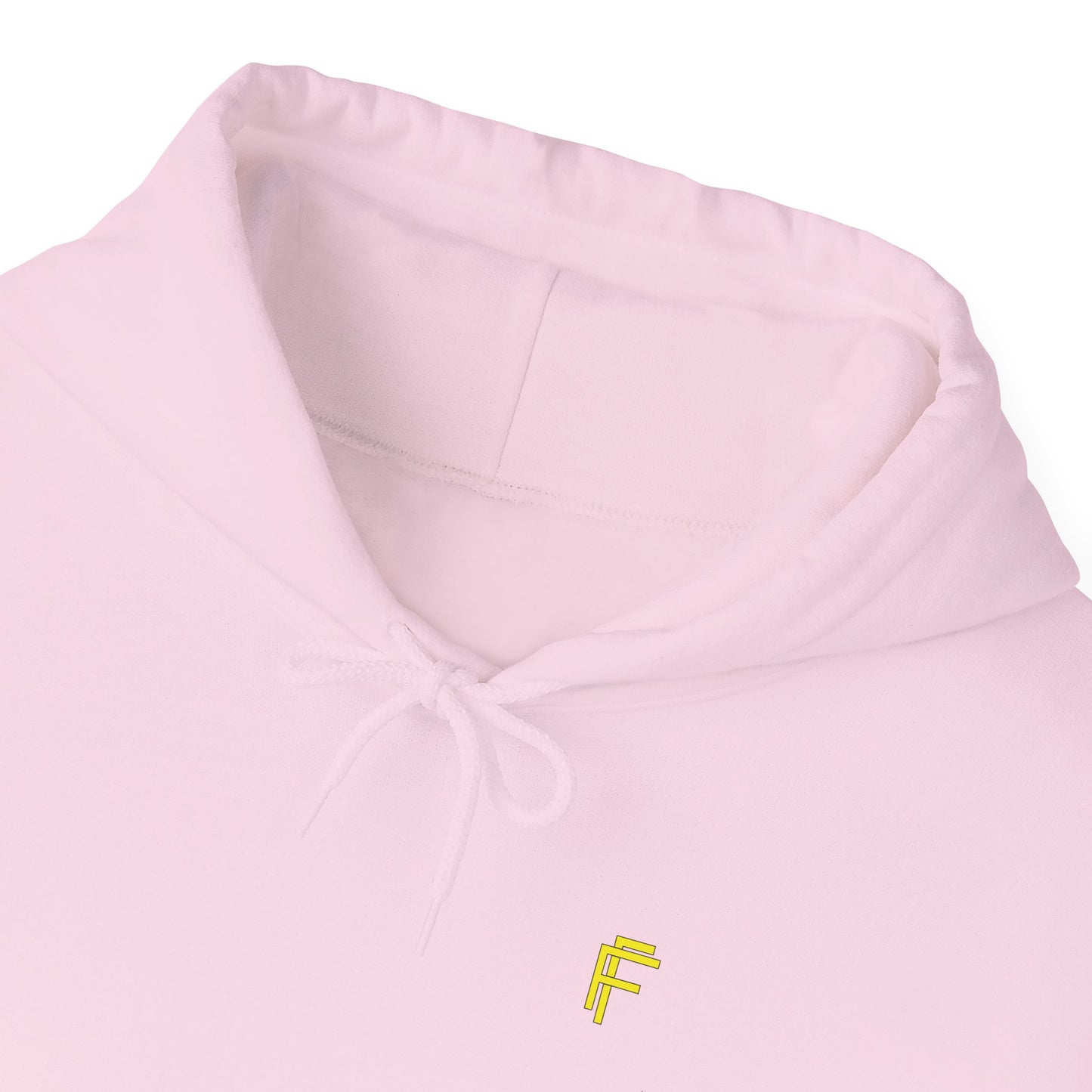 Frenzy Unisex Heavy Blend™ Hoodie with Yellow Logo. - Fitness Frenzy