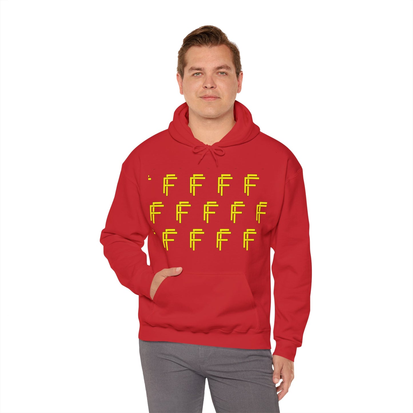 Frenzy 'F' Crazy Unisex Heavy Blend™ Hooded Sweatshirt. - Fitness Frenzy