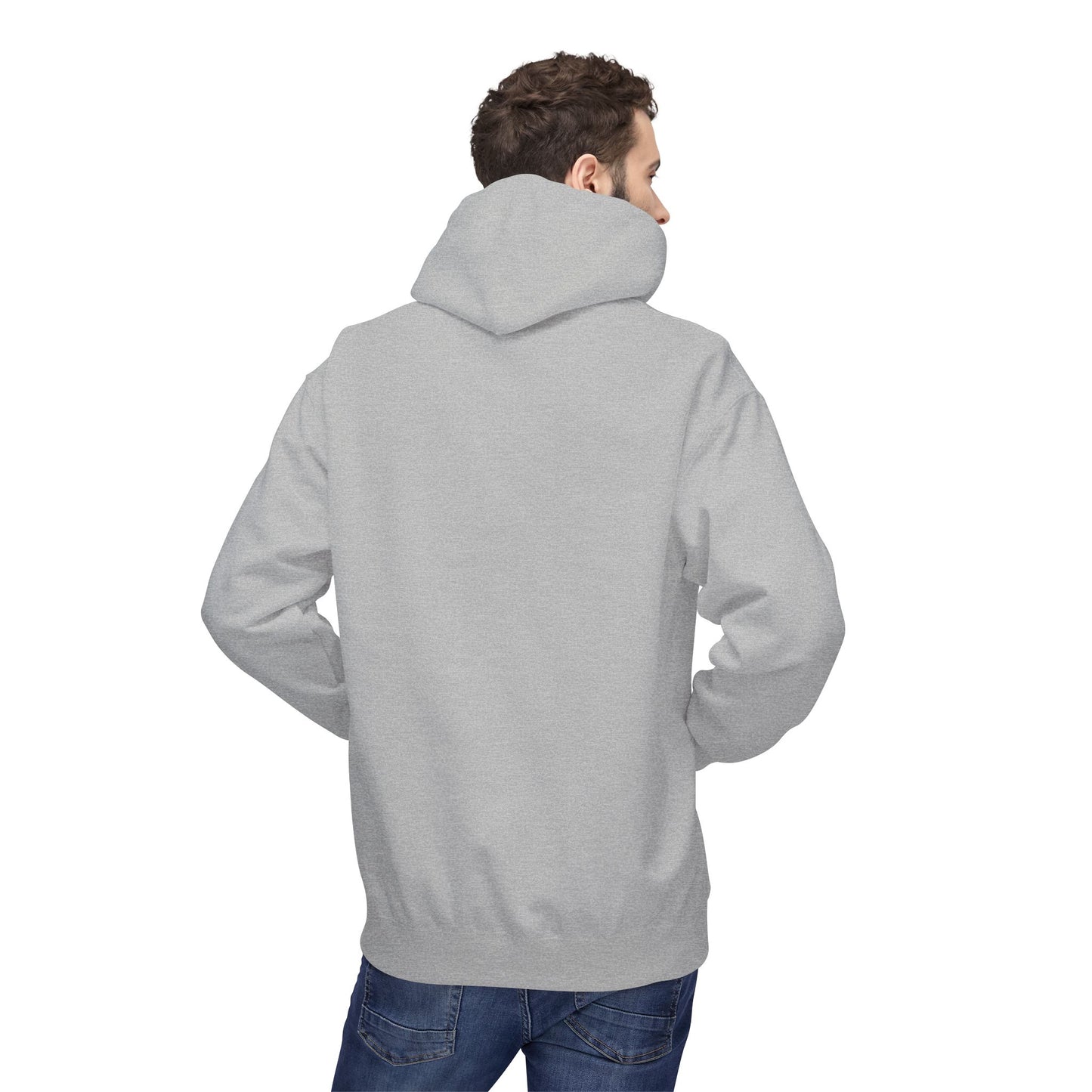 Fitness Frenzy Unisex Fleece Hoodie with Black Logo - Softstyle Comfort for Everyone. - Fitness Frenzy