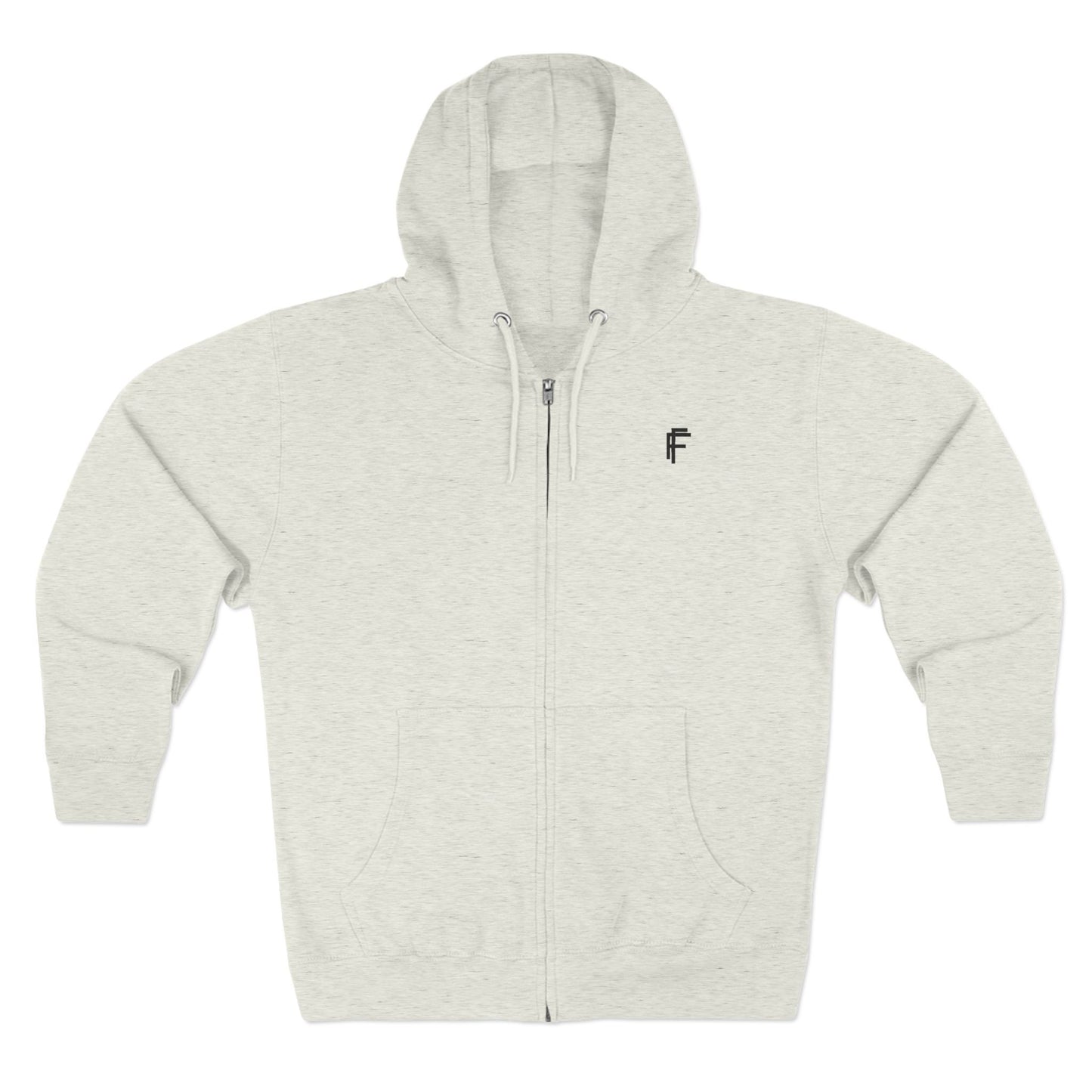 Frenzy - Stylish Unisex Zip Hoodie with Black Logo - Perfect for Comfort & Casual Outings - Fitness Frenzy