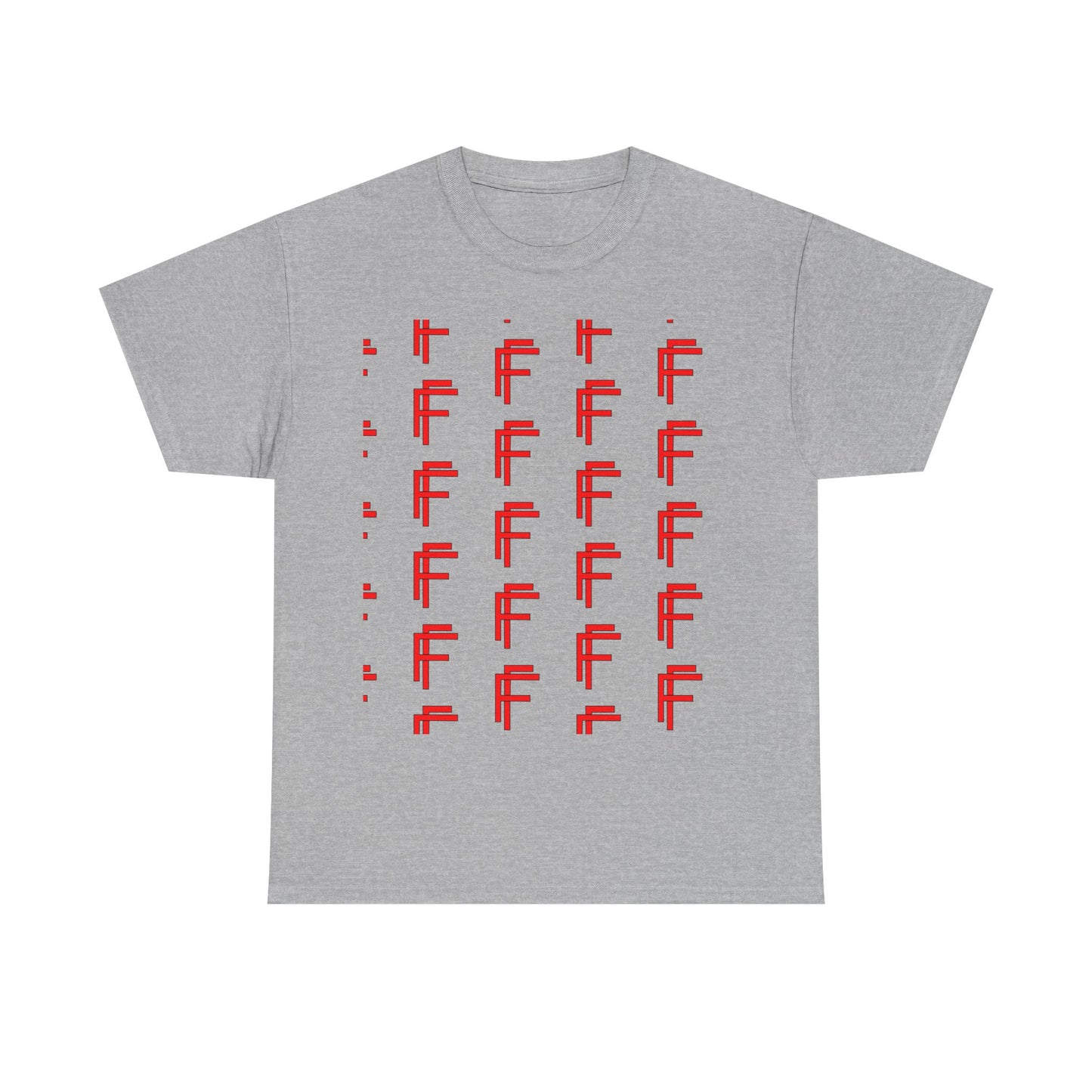 Frenzy Graphic Unisex Heavy Cotton Tee with Bold Red Design. - Fitness Frenzy