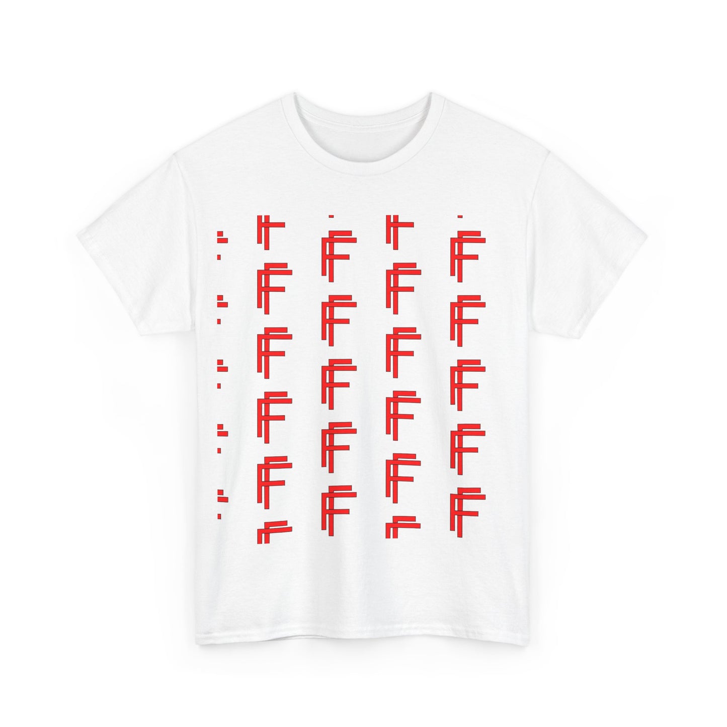 Frenzy Graphic Unisex Heavy Cotton Tee with Bold Red Design. - Fitness Frenzy