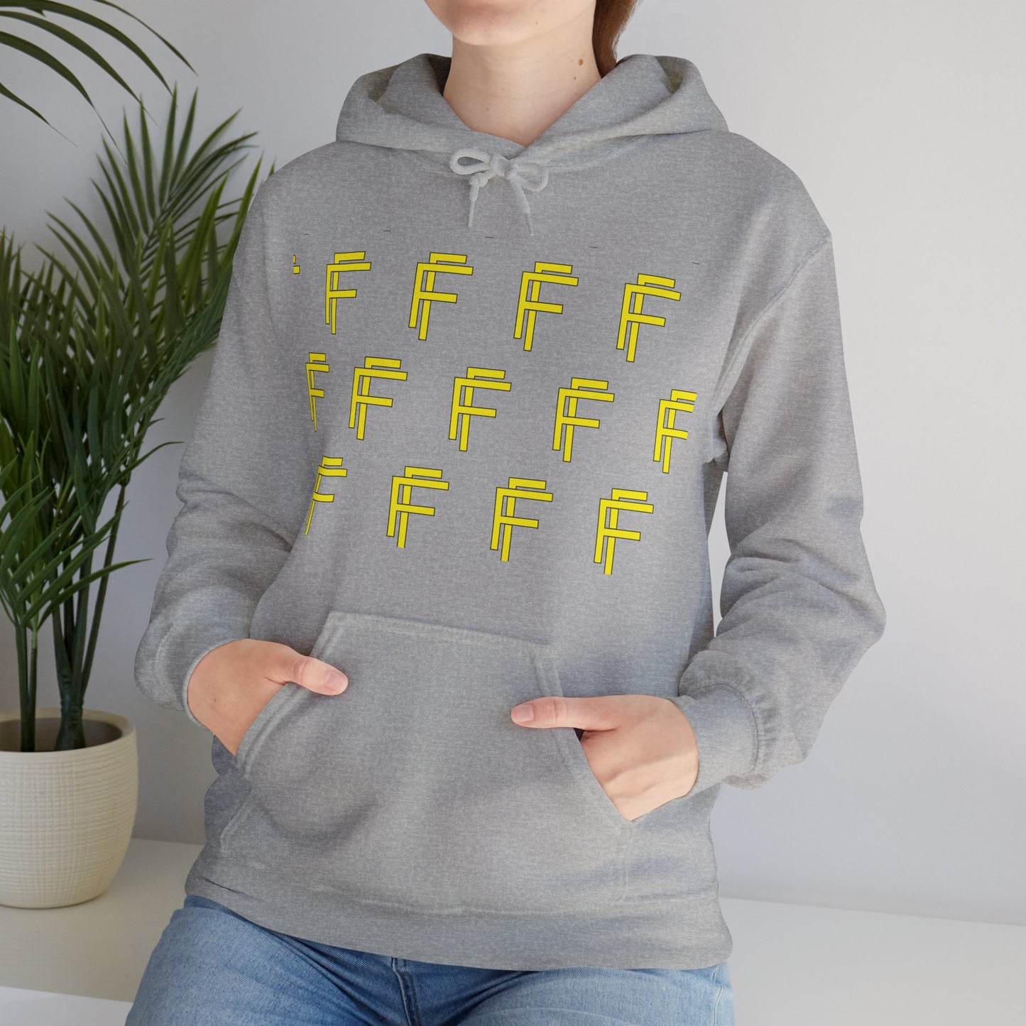Frenzy 'F' Crazy Unisex Heavy Blend™ Hooded Sweatshirt. - Fitness Frenzy