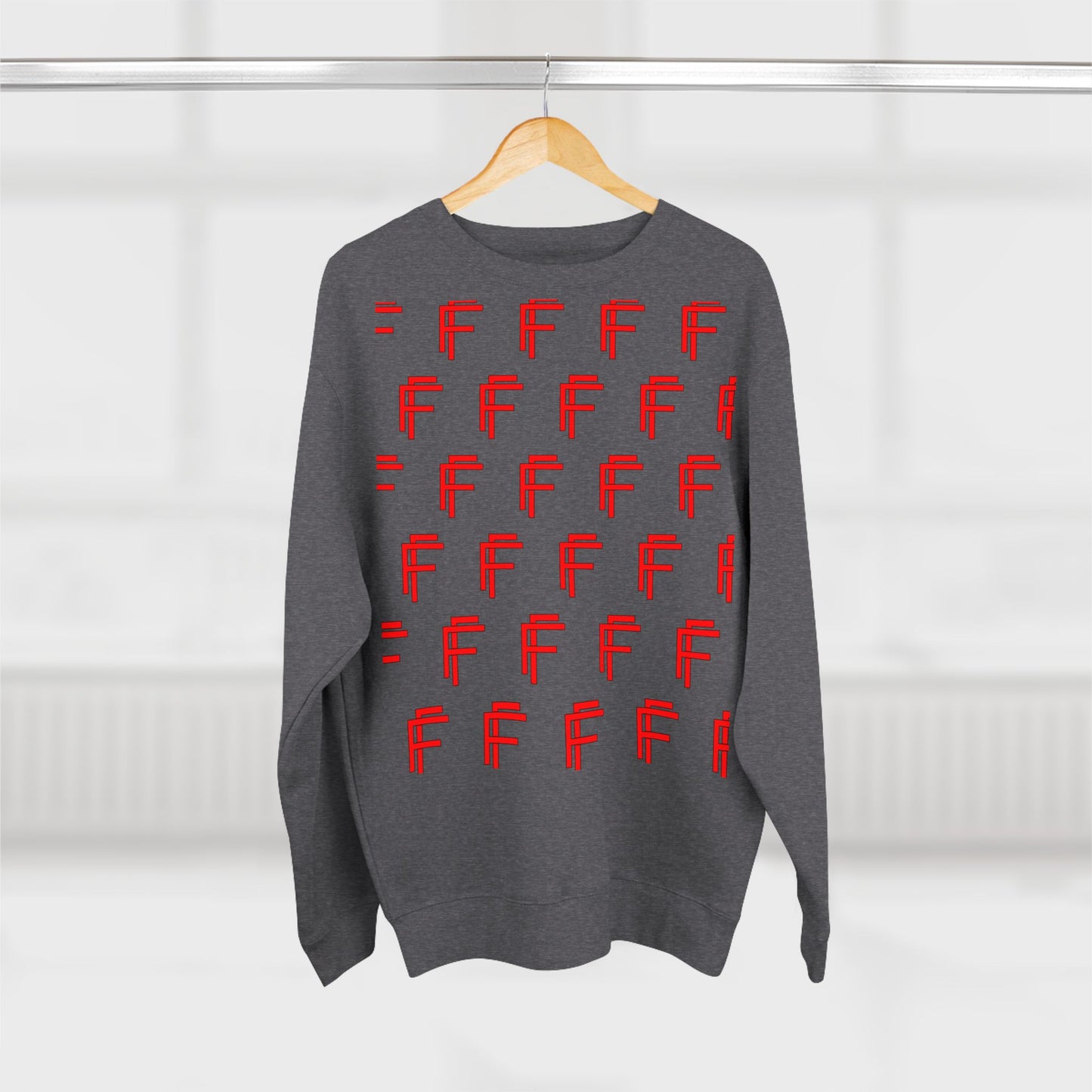 Frenzy - Unisex Crew neck Sweatshirt with Bold Red Design. - Fitness Frenzy