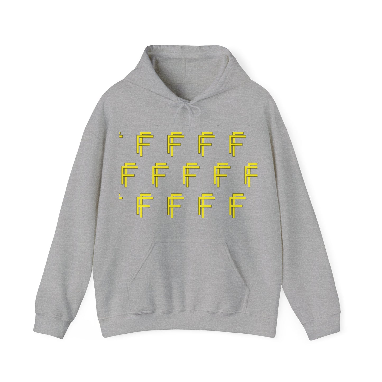 Frenzy 'F' Crazy Unisex Heavy Blend™ Hooded Sweatshirt. - Fitness Frenzy